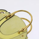 Chloe Pixy Hand Bag Suede Leather 2way Yellow Auth 65664V-14