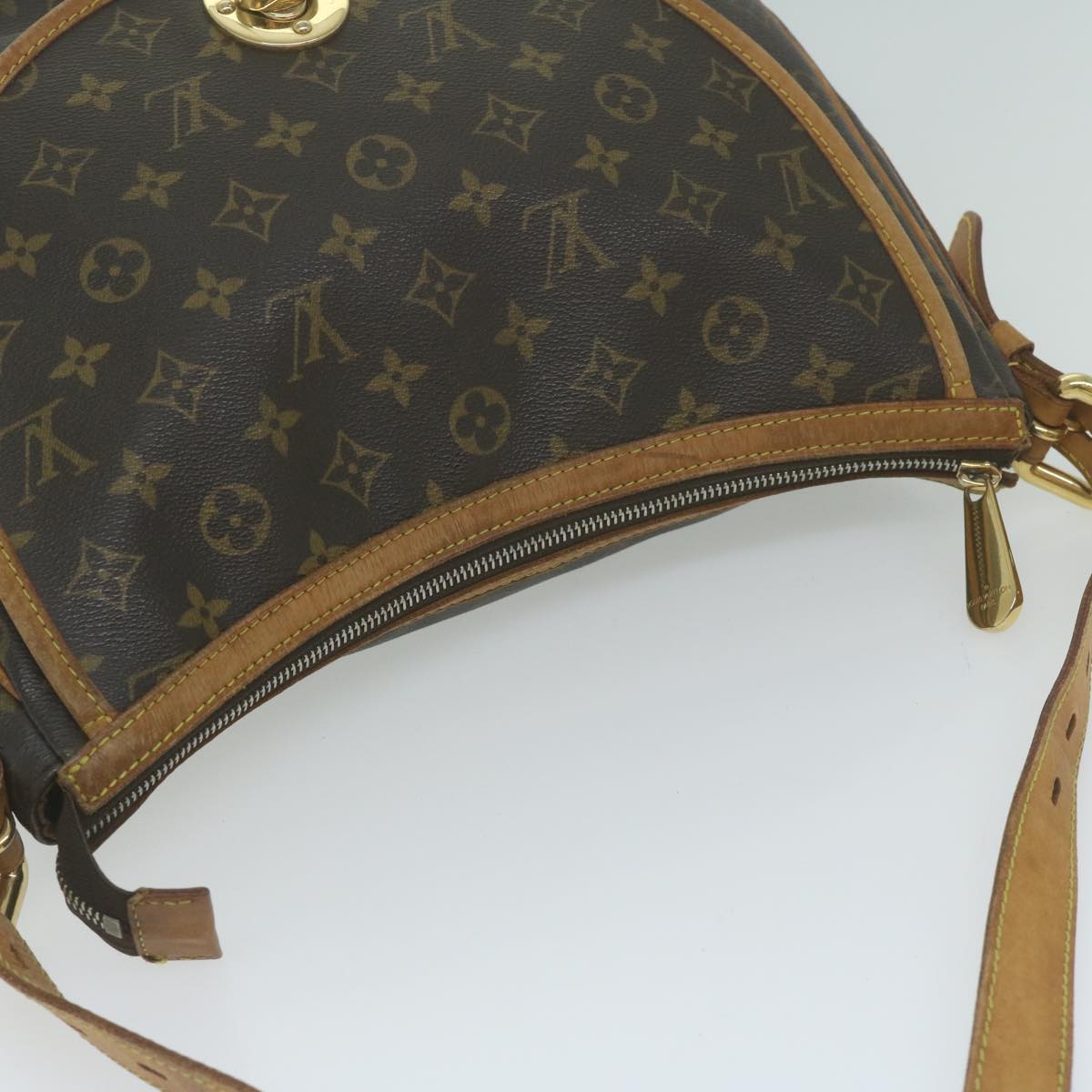 LOUIS VUITTON Monogram Tolum GM Shoulder Bag M40075 LV Auth 65666