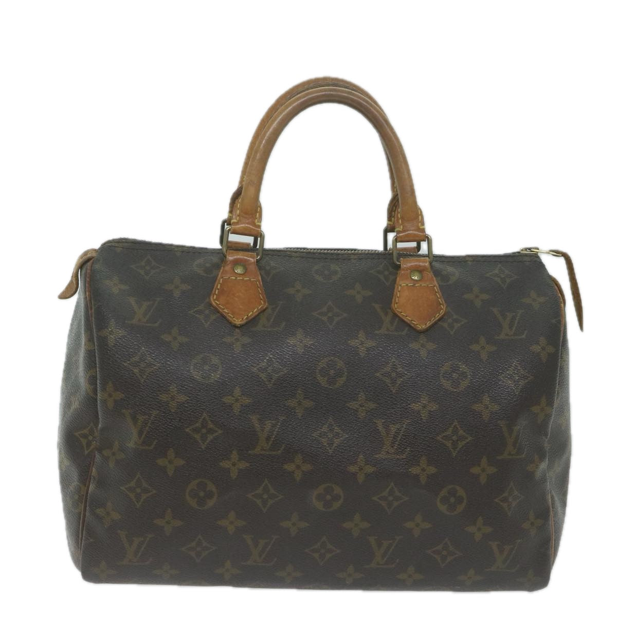 LOUIS VUITTON Monogram Speedy 30 Hand Bag M41526 LV Auth 65684