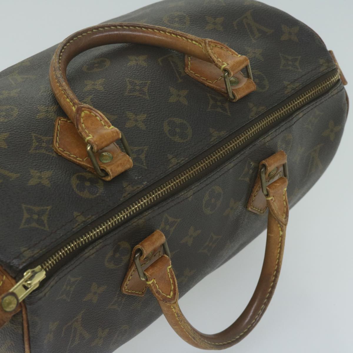 LOUIS VUITTON Monogram Speedy 30 Hand Bag M41526 LV Auth 65684