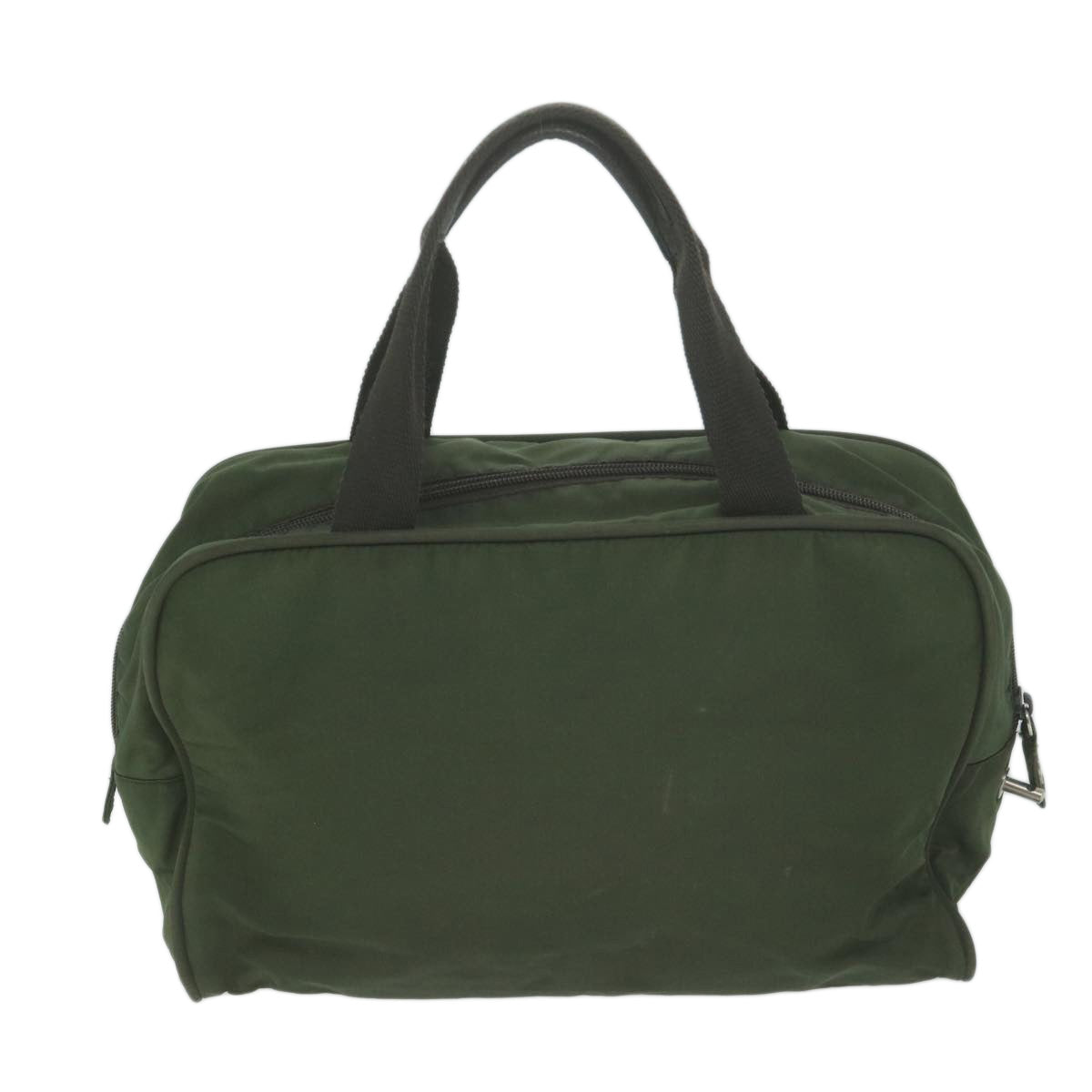 PRADA Hand Bag Nylon Khaki Auth 65699 - 0