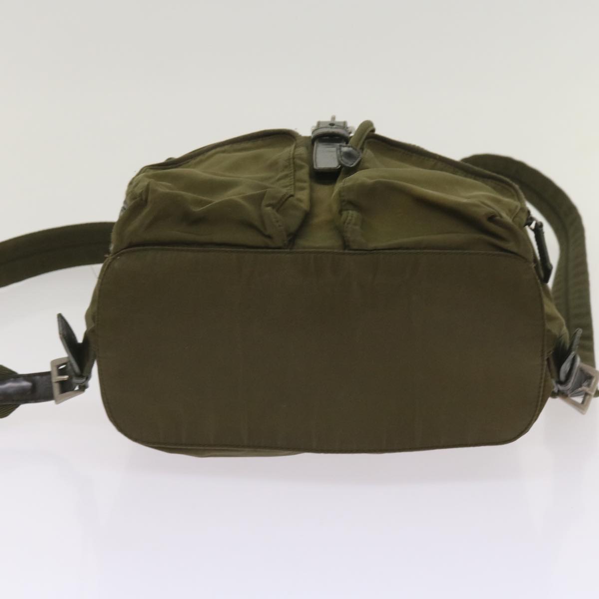 PRADA Backpack Nylon Khaki Auth 65700