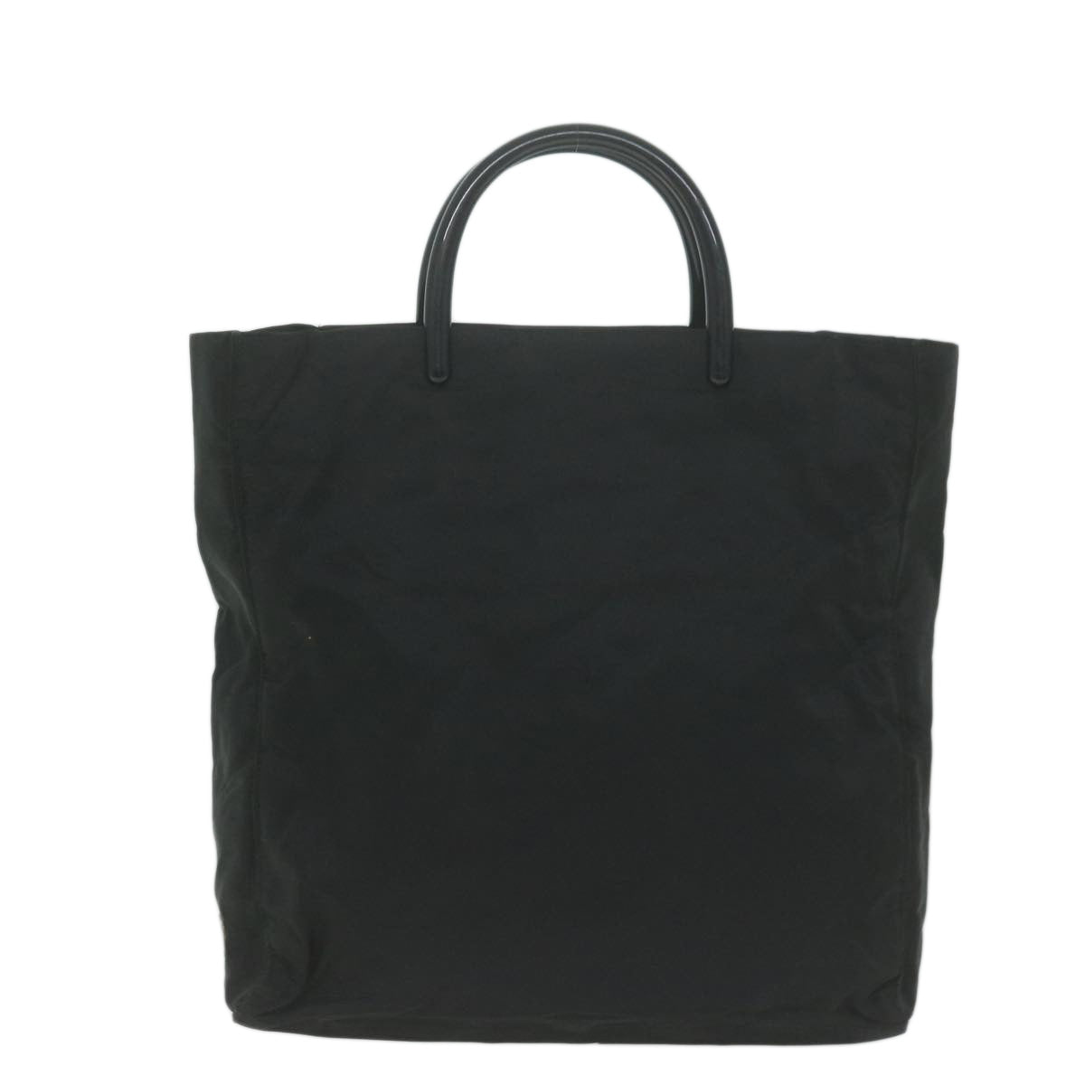 PRADA Hand Bag Nylon Black Auth 65704 - 0