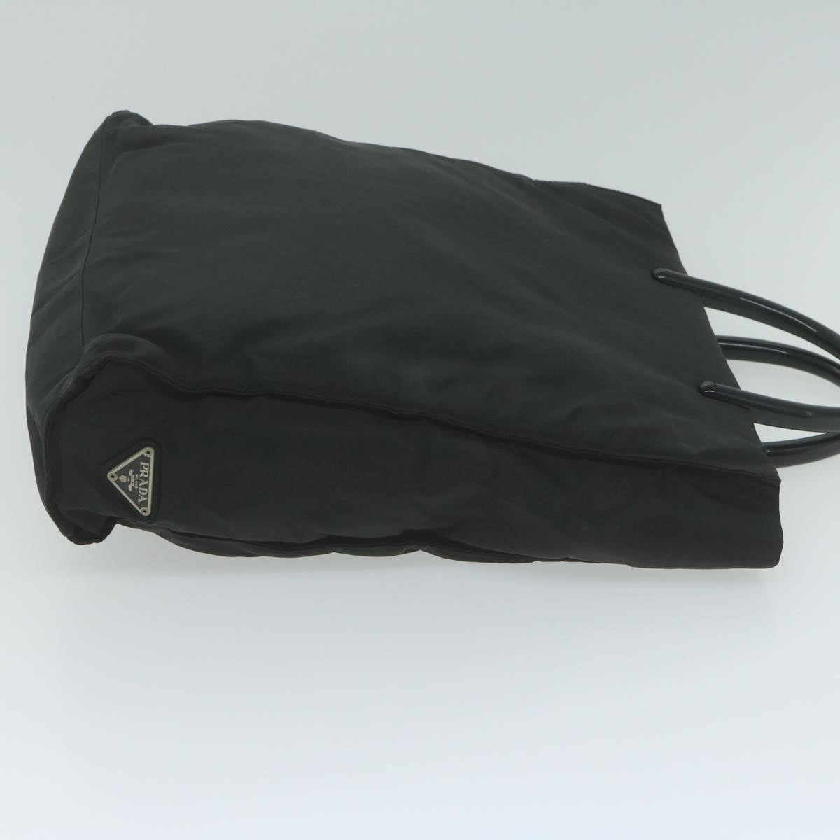 PRADA Hand Bag Nylon Black Auth 65704