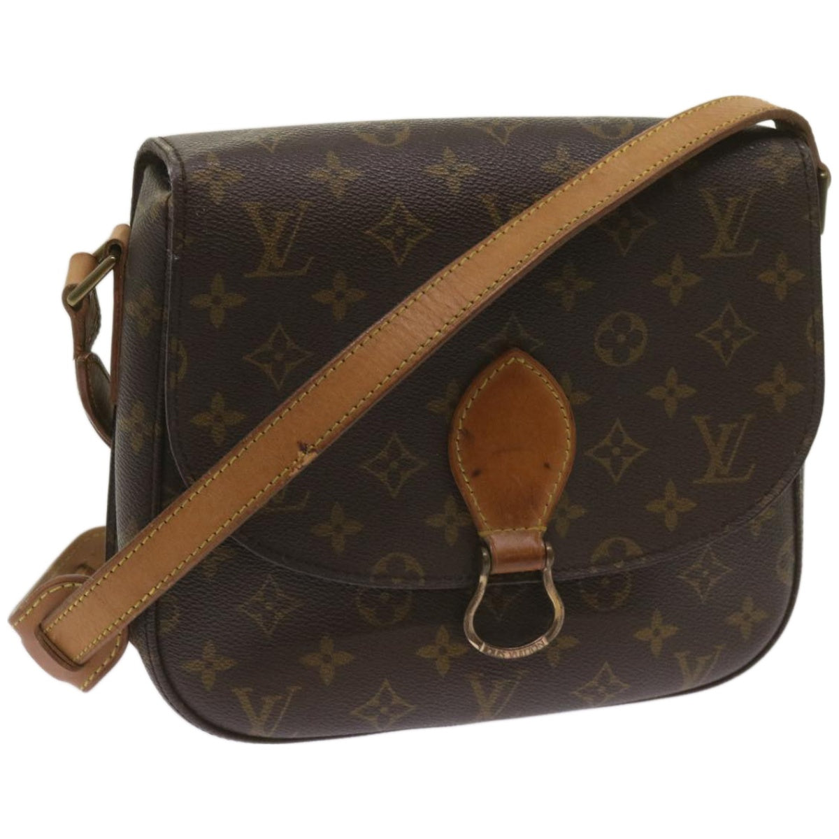 LOUIS VUITTON Monogram Saint Cloud GM Shoulder Bag M51242 LV Auth 65733