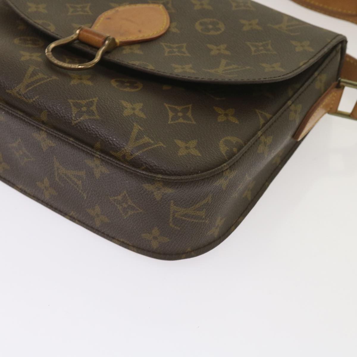 LOUIS VUITTON Monogram Saint Cloud GM Shoulder Bag M51242 LV Auth 65733