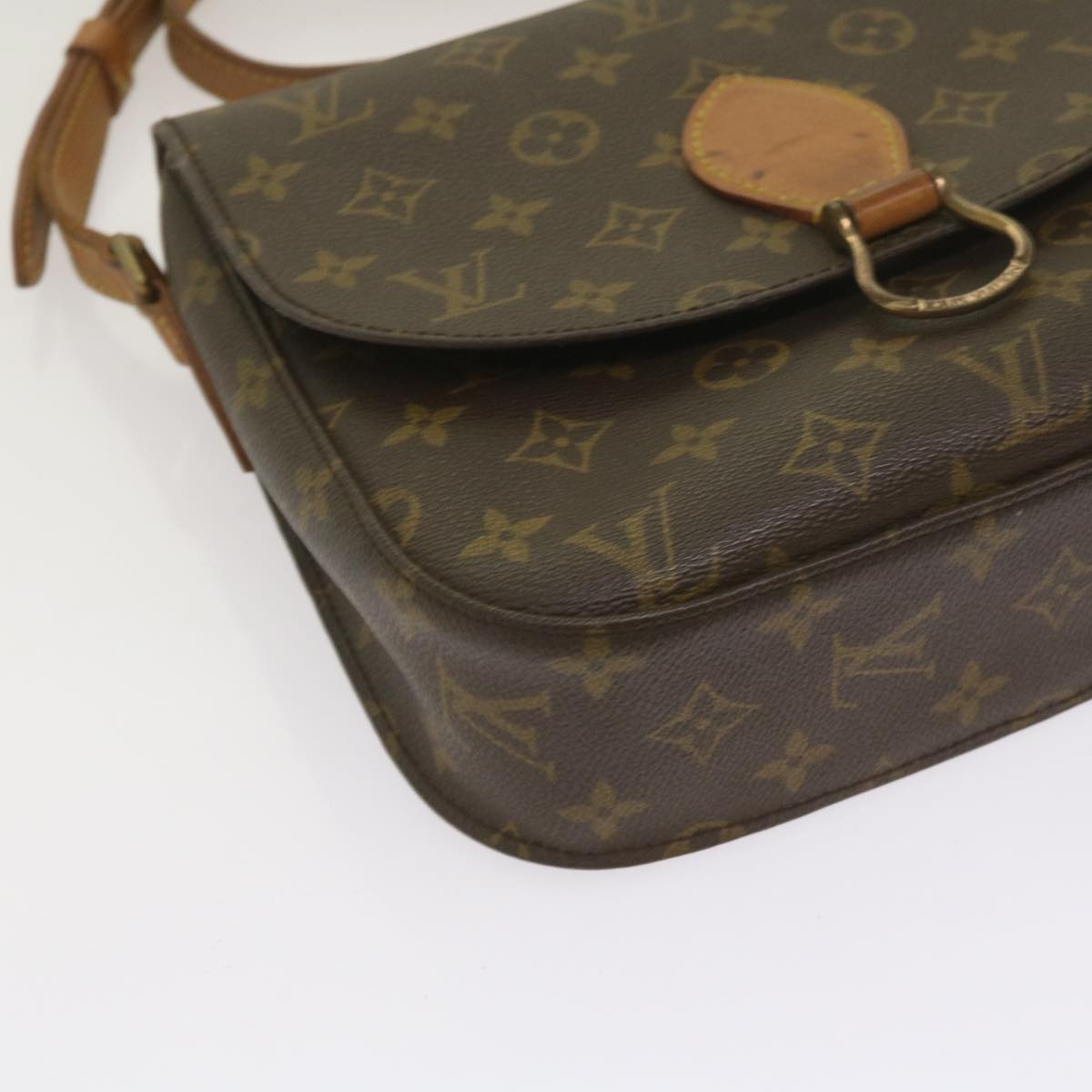 LOUIS VUITTON Monogram Saint Cloud GM Shoulder Bag M51242 LV Auth 65733