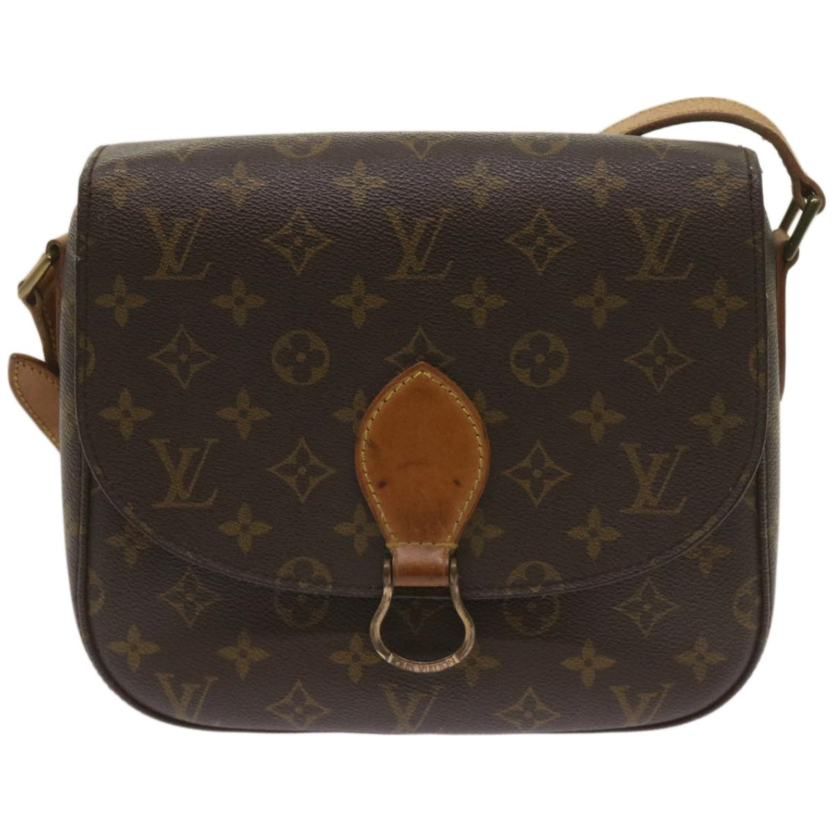 LOUIS VUITTON Monogram Saint Cloud GM Shoulder Bag M51242 LV Auth 65733