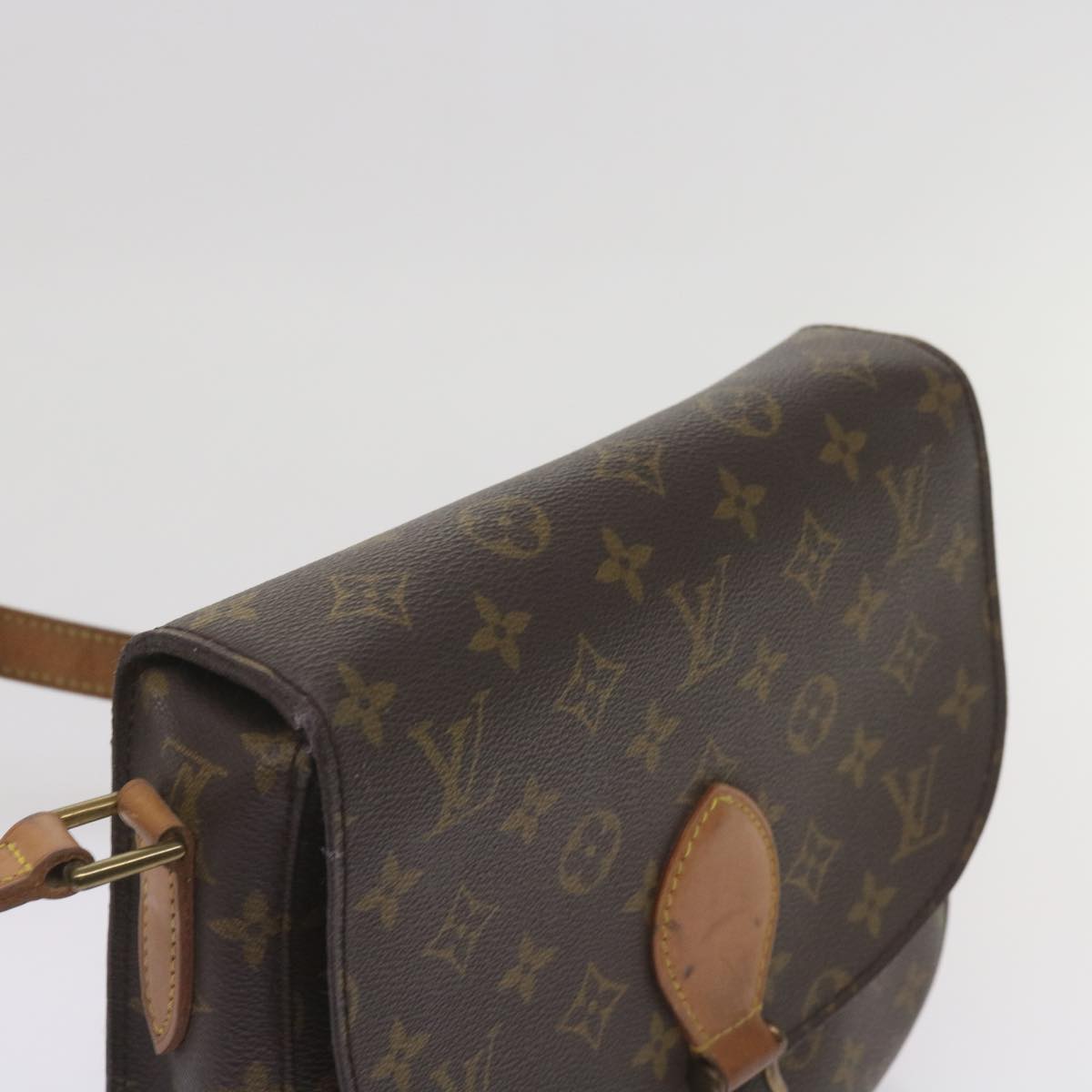 LOUIS VUITTON Monogram Saint Cloud GM Shoulder Bag M51242 LV Auth 65733