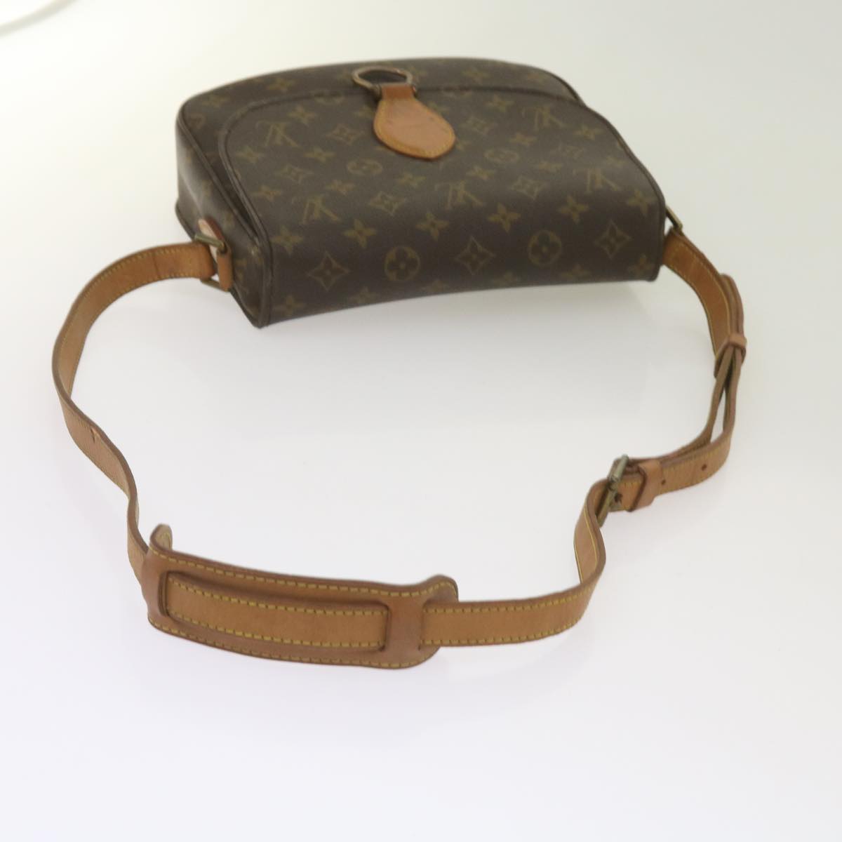 LOUIS VUITTON Monogram Saint Cloud GM Shoulder Bag M51242 LV Auth 65733