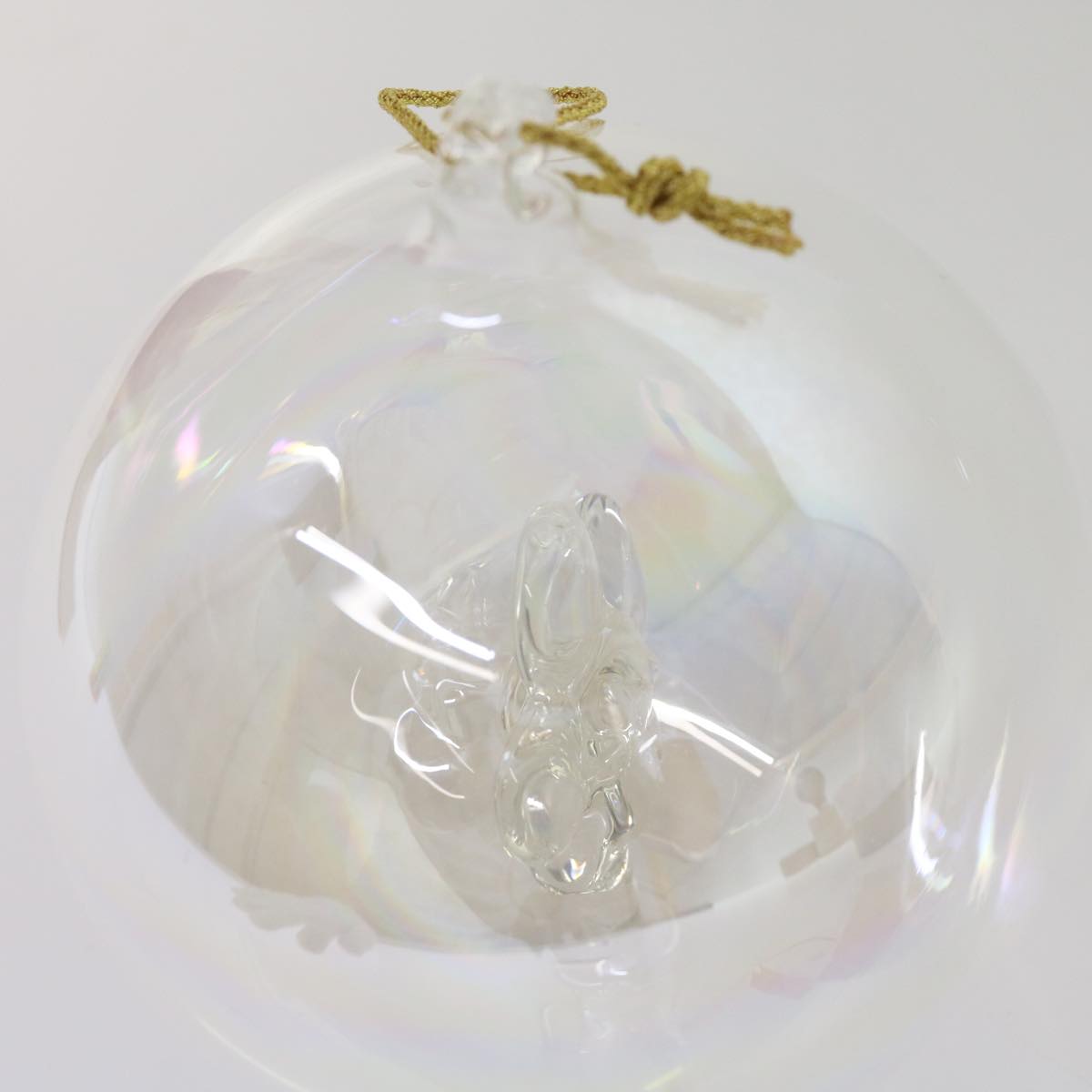 LOUIS VUITTON Vivienne Ornament Glass Object Glass Clear LV Auth 65734A