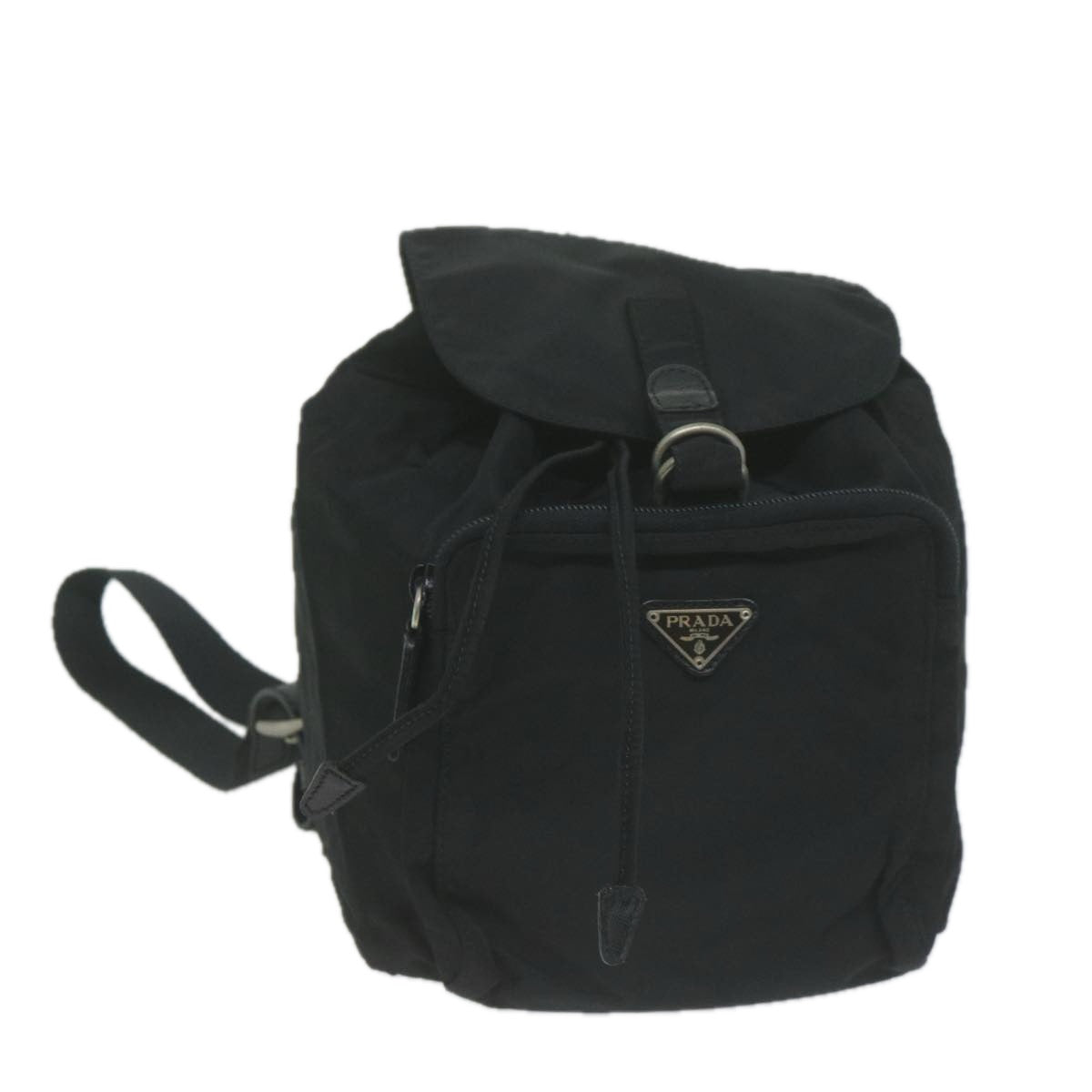 PRADA Backpack Nylon Black Auth 65746