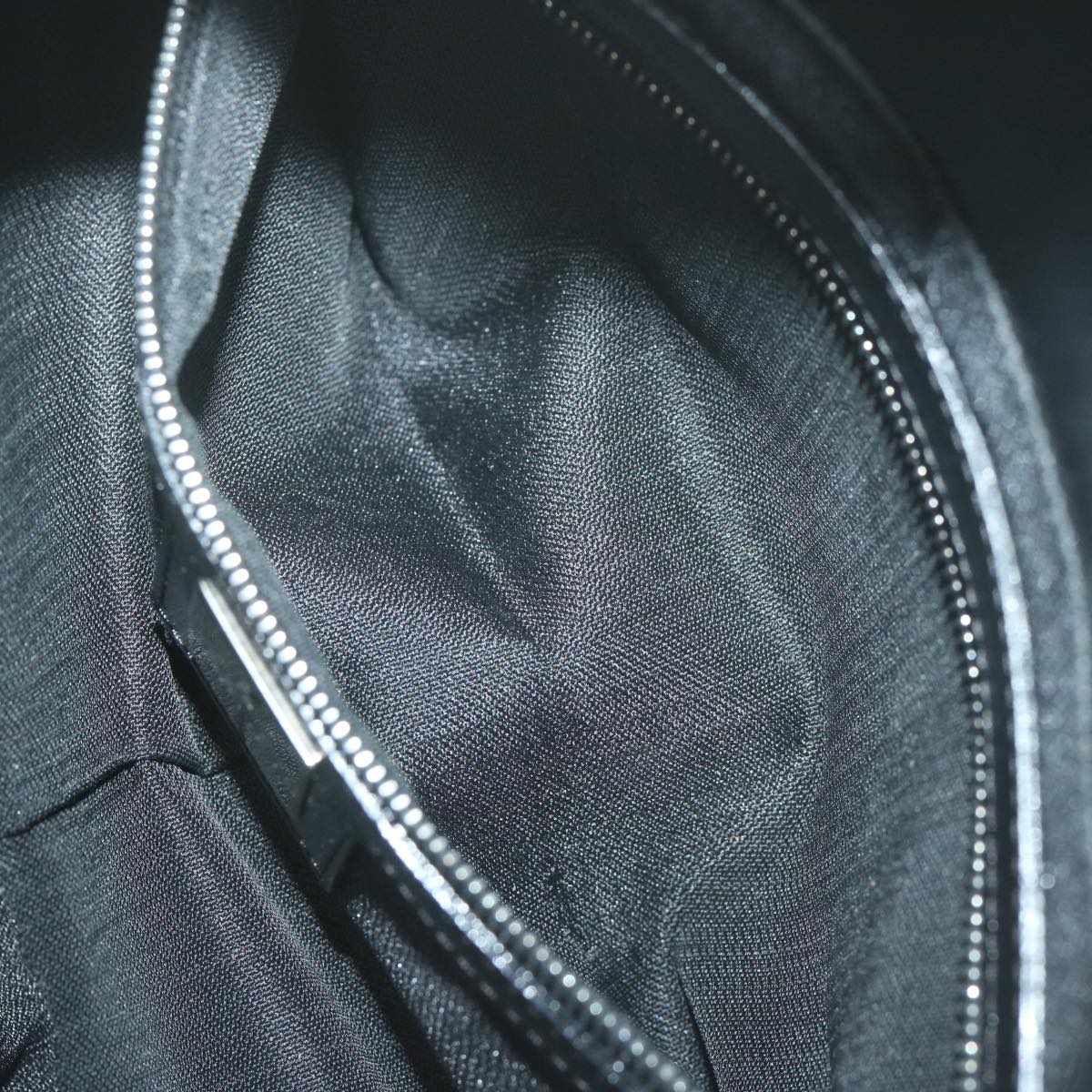 FENDI Mamma Baguette Shoulder Bag Leather Black Auth 65756