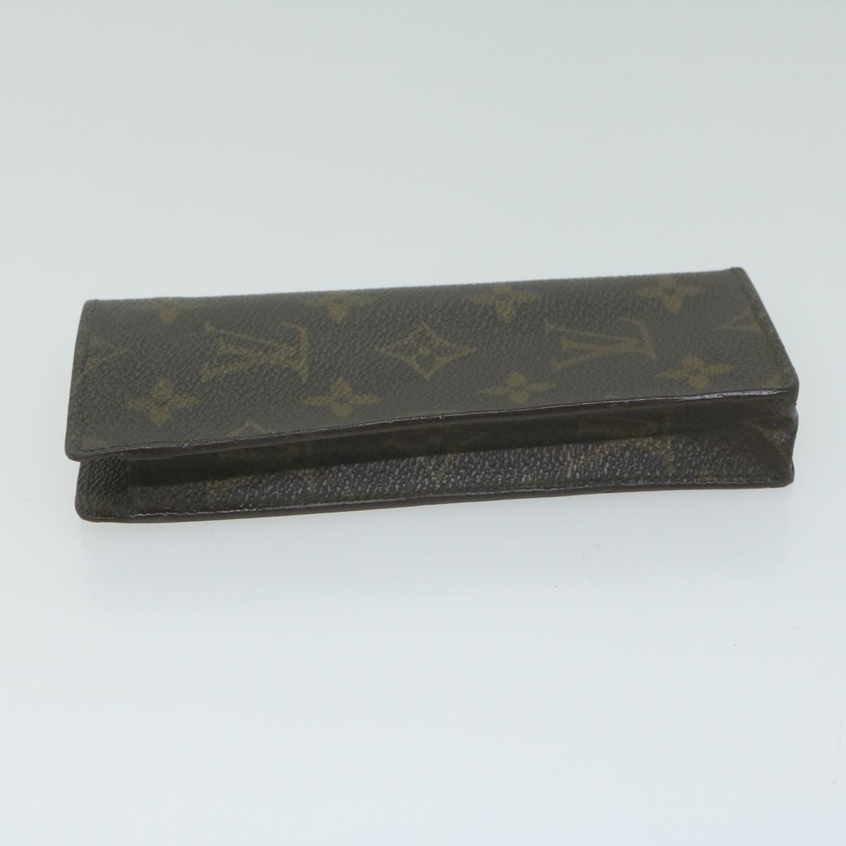 LOUIS VUITTON Monogram Etui Lunette Simple Glasses Case M62962 LV Auth 65771