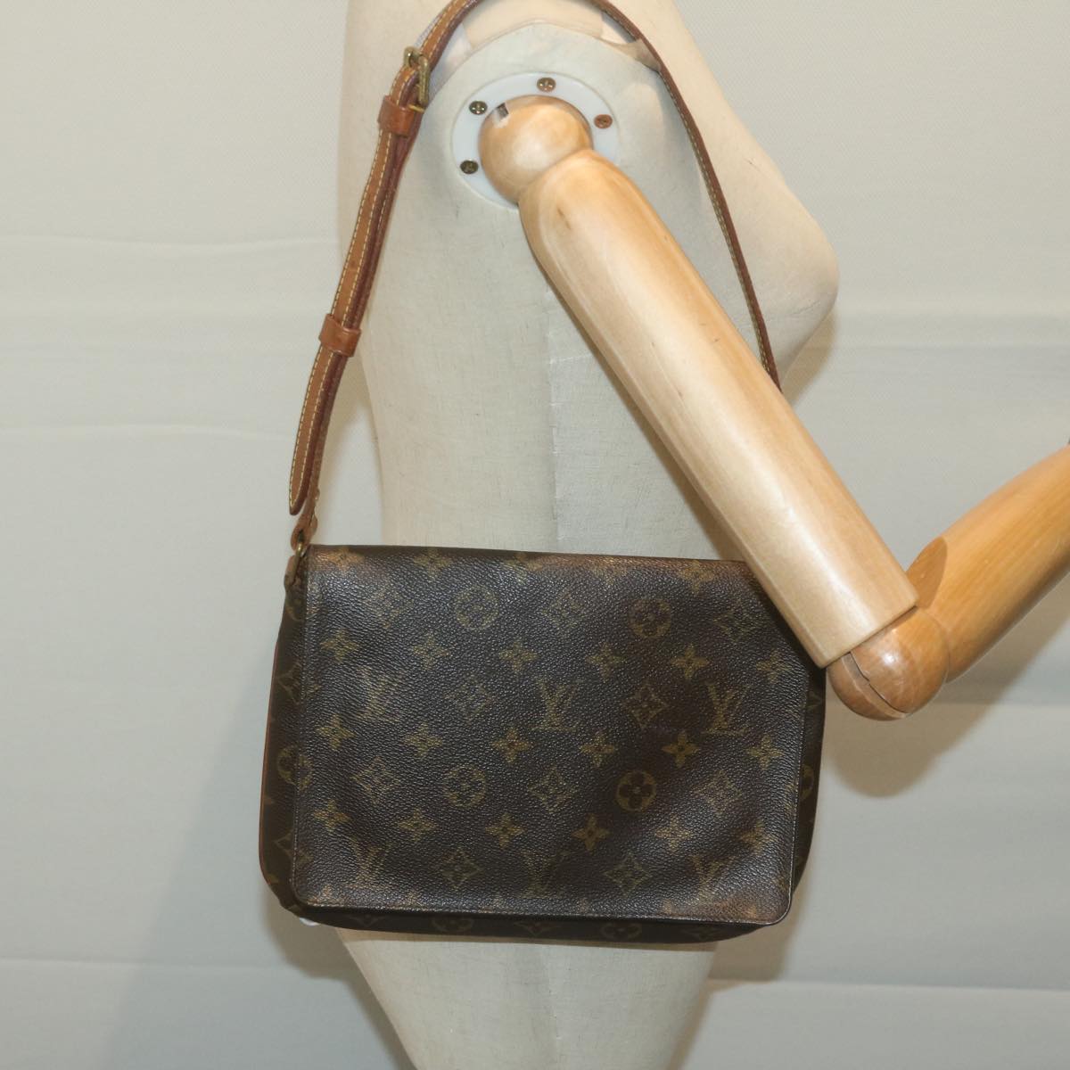 LOUIS VUITTON Monogram Musette Tango Short Strap Shoulder Bag M51257 Auth 65813