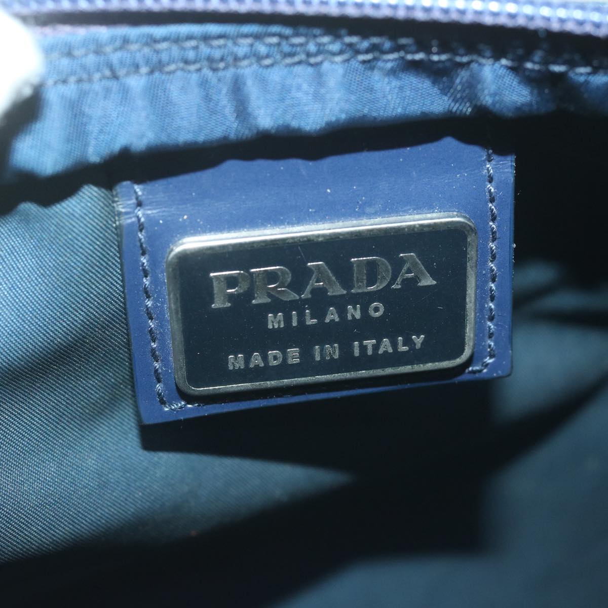 PRADA Shoulder Bag Nylon Navy Auth 65820