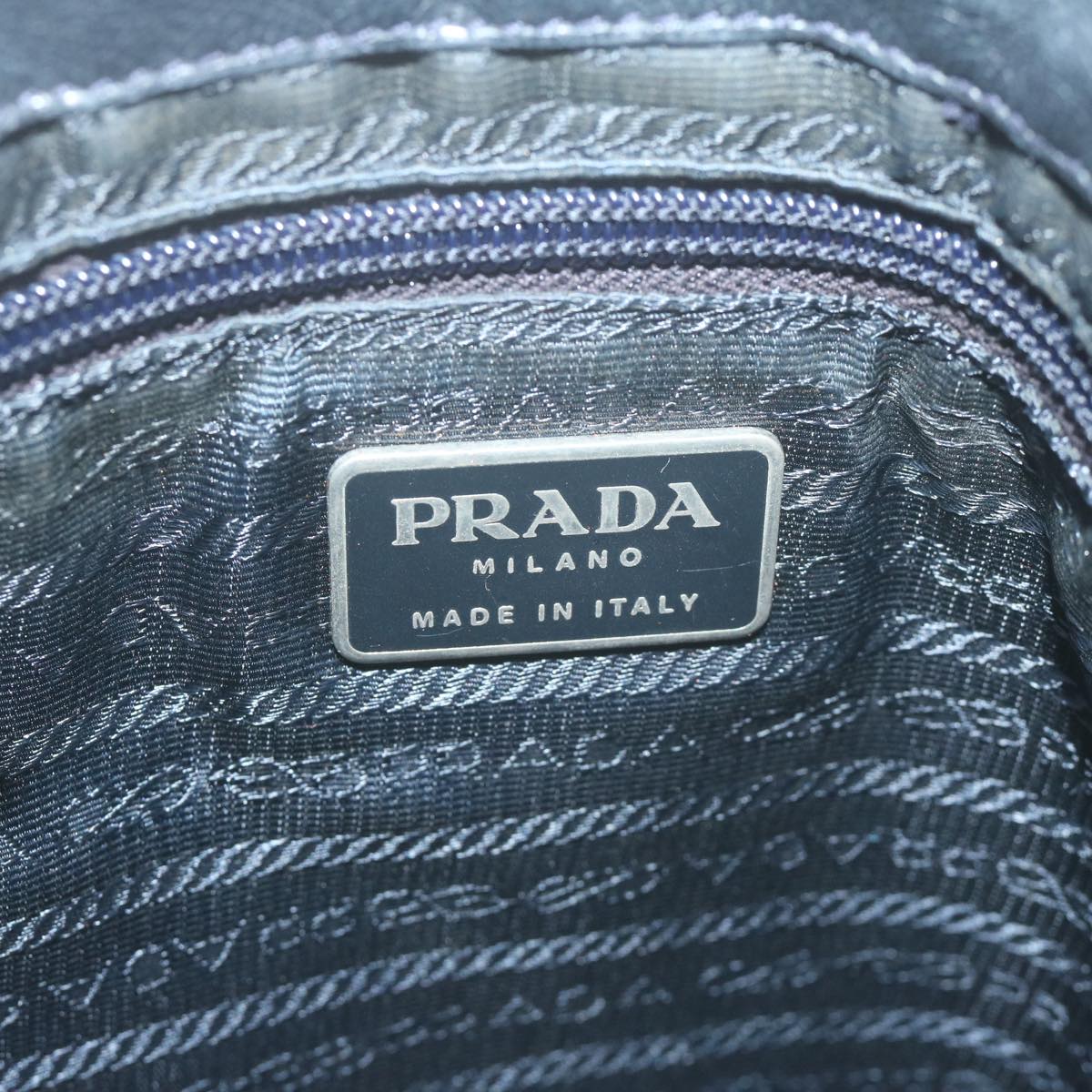 PRADA Shoulder Bag Nylon Navy Auth 65837