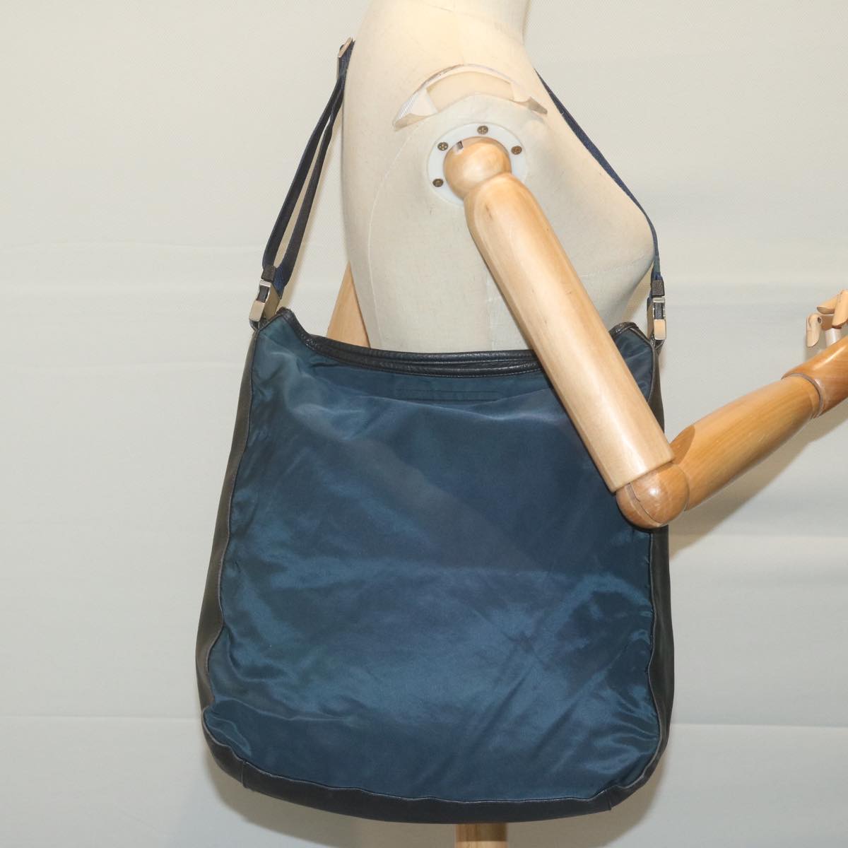 PRADA Shoulder Bag Nylon Navy Auth 65837