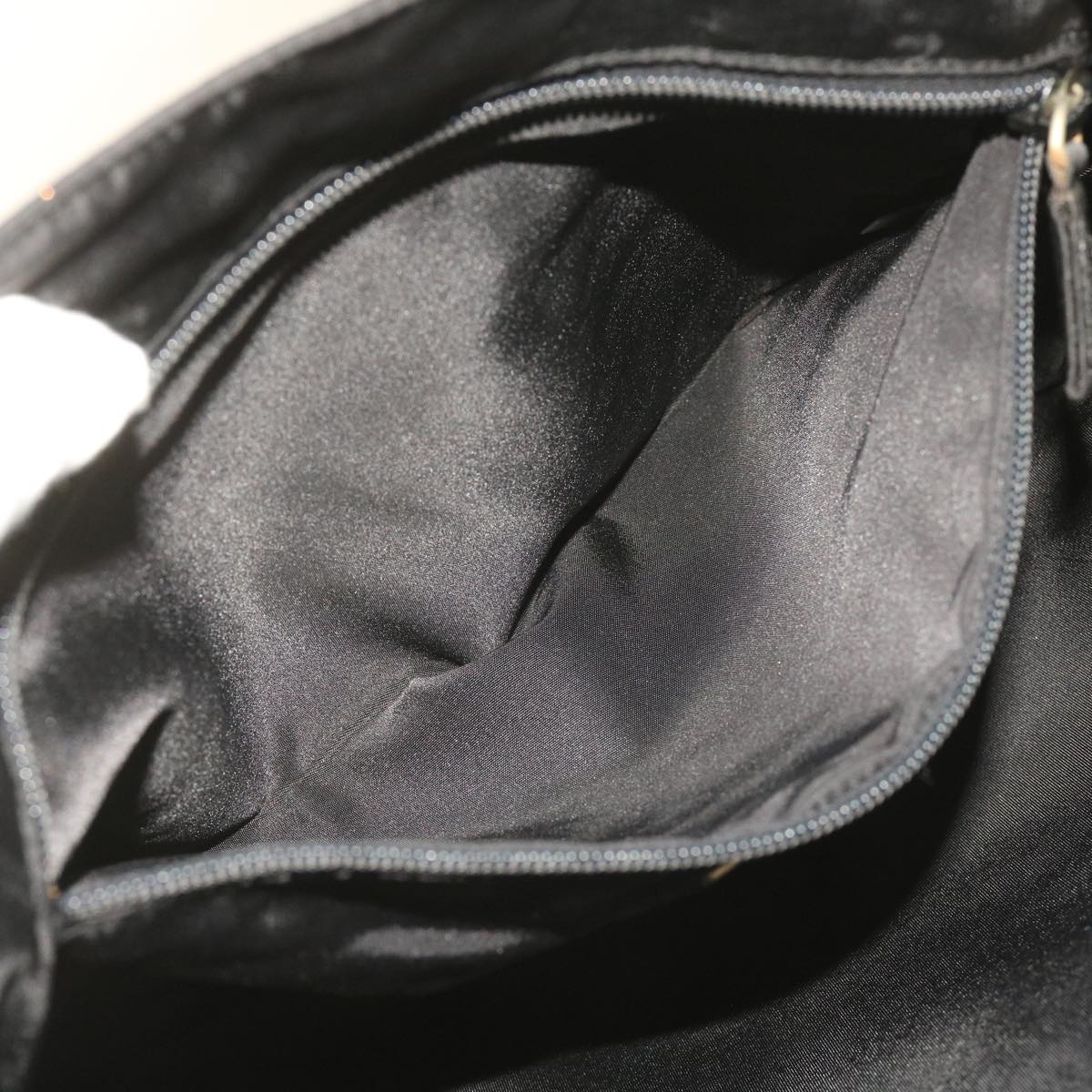 PRADA Hand Bag Nylon Black Auth 65839