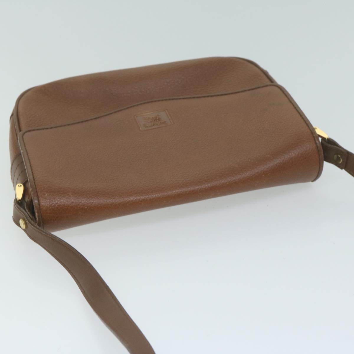 Burberrys Shoulder Bag Leather Brown Auth 65853