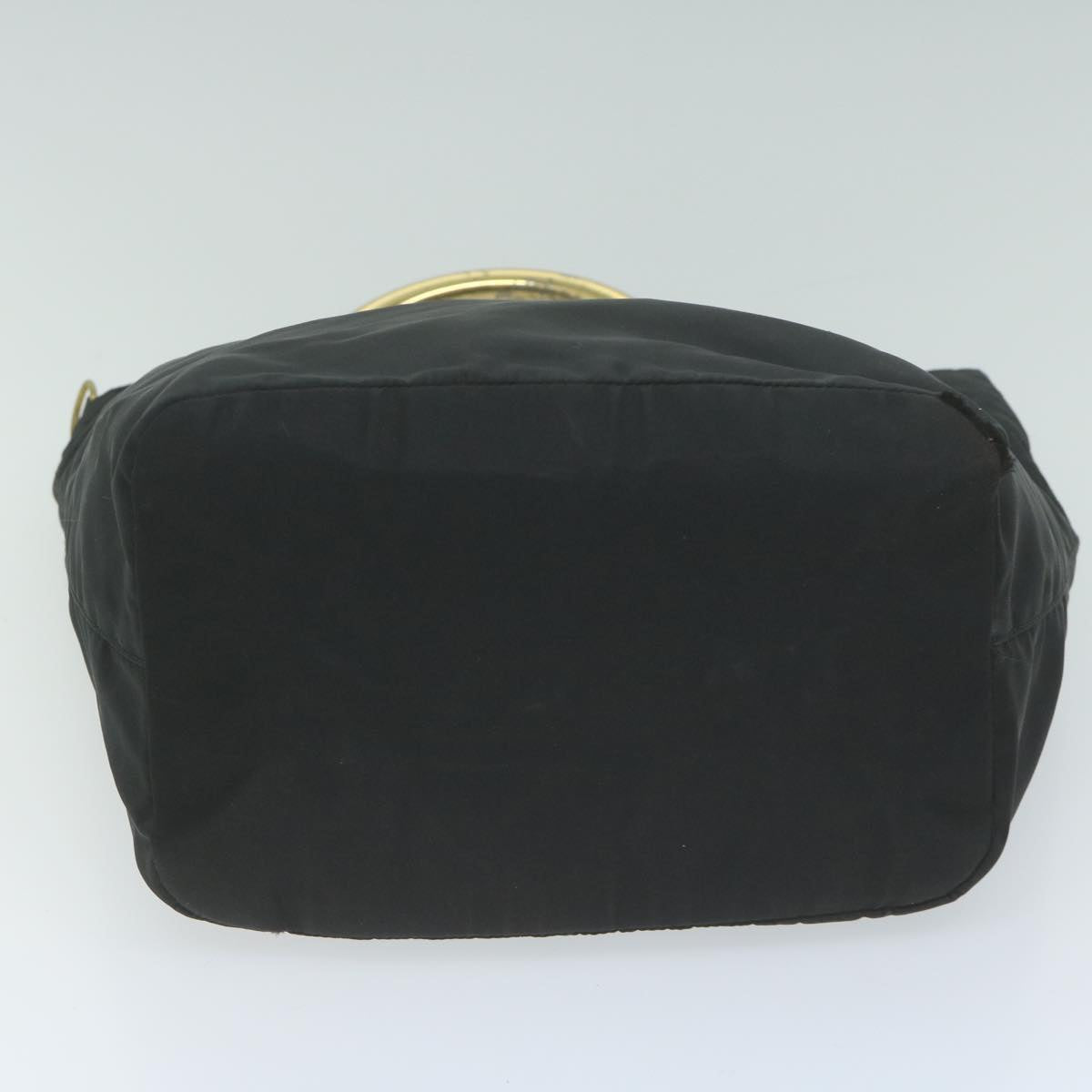 PRADA Hand Bag Nylon Black Auth 65859