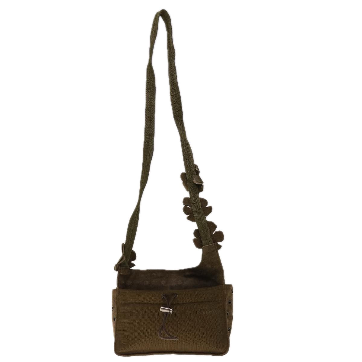 PRADA Shoulder Bag Suede Brown Auth 65860 - 0