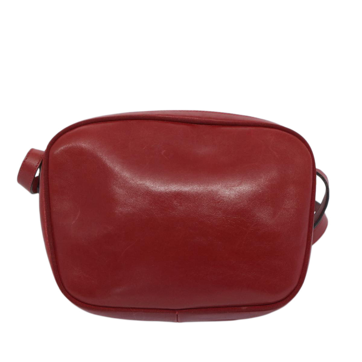 Salvatore Ferragamo Shoulder Bag Leather Red Auth 65861 - 0
