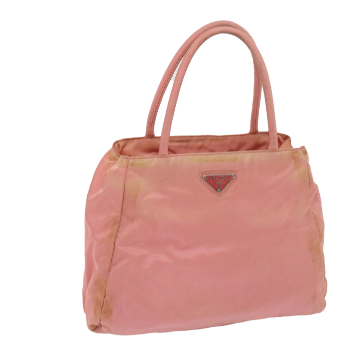 PRADA Hand Bag Nylon Pink Auth 65879