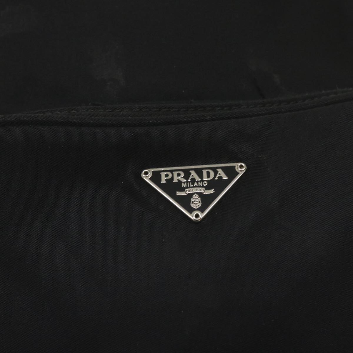 PRADA Shoulder Bag Nylon Black Auth 65880