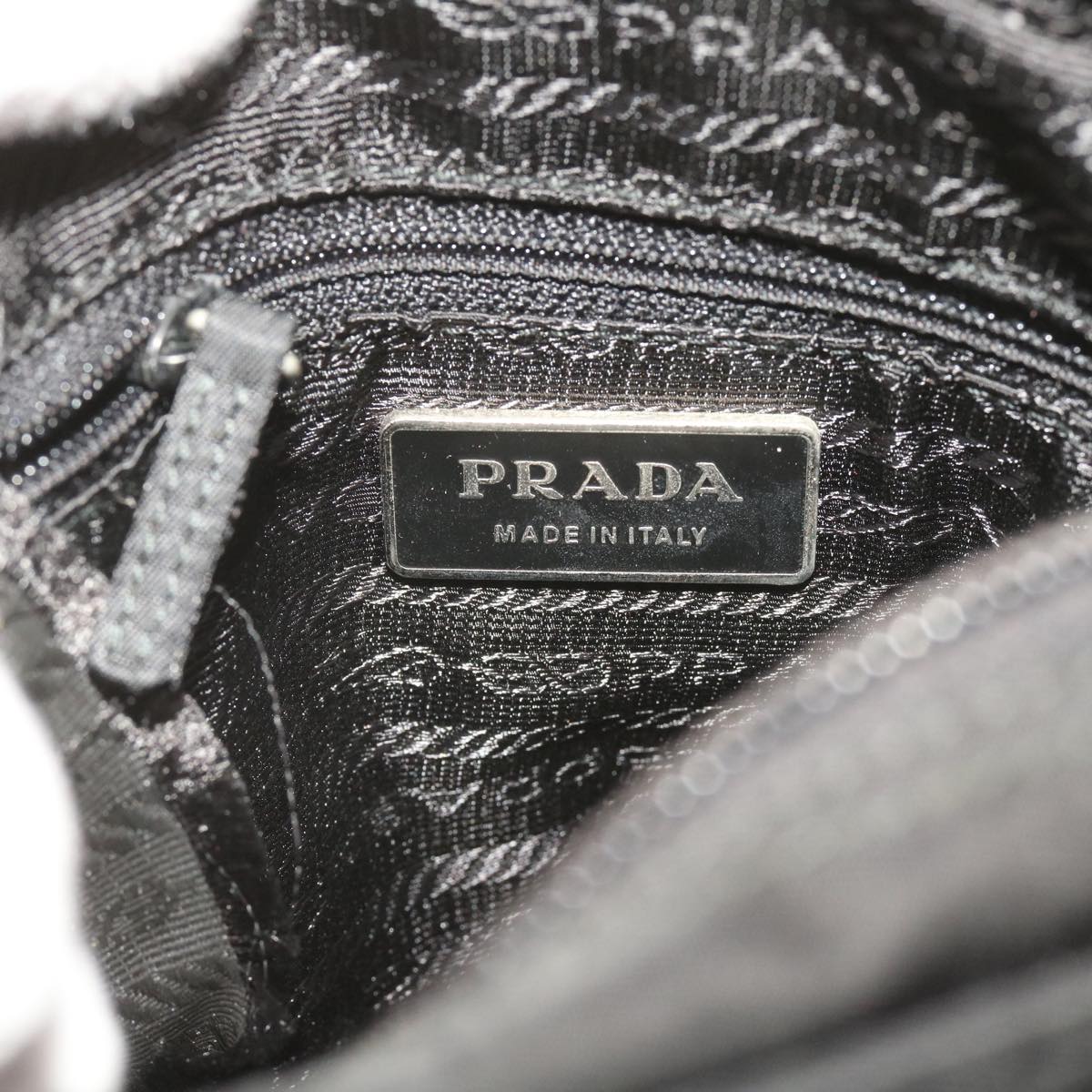 PRADA Shoulder Bag Nylon Black Auth 65880