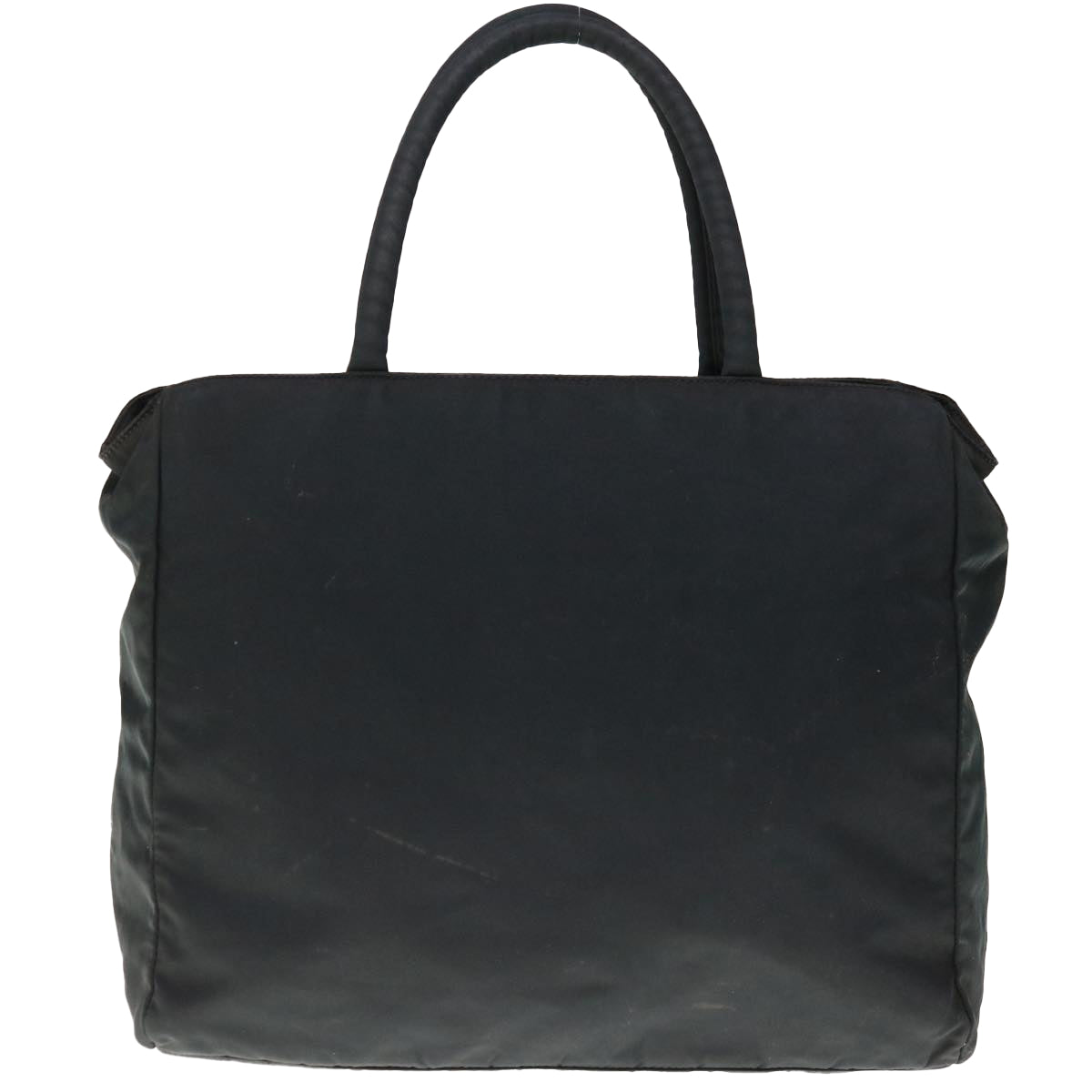 PRADA Hand Bag Nylon Black Auth 65884