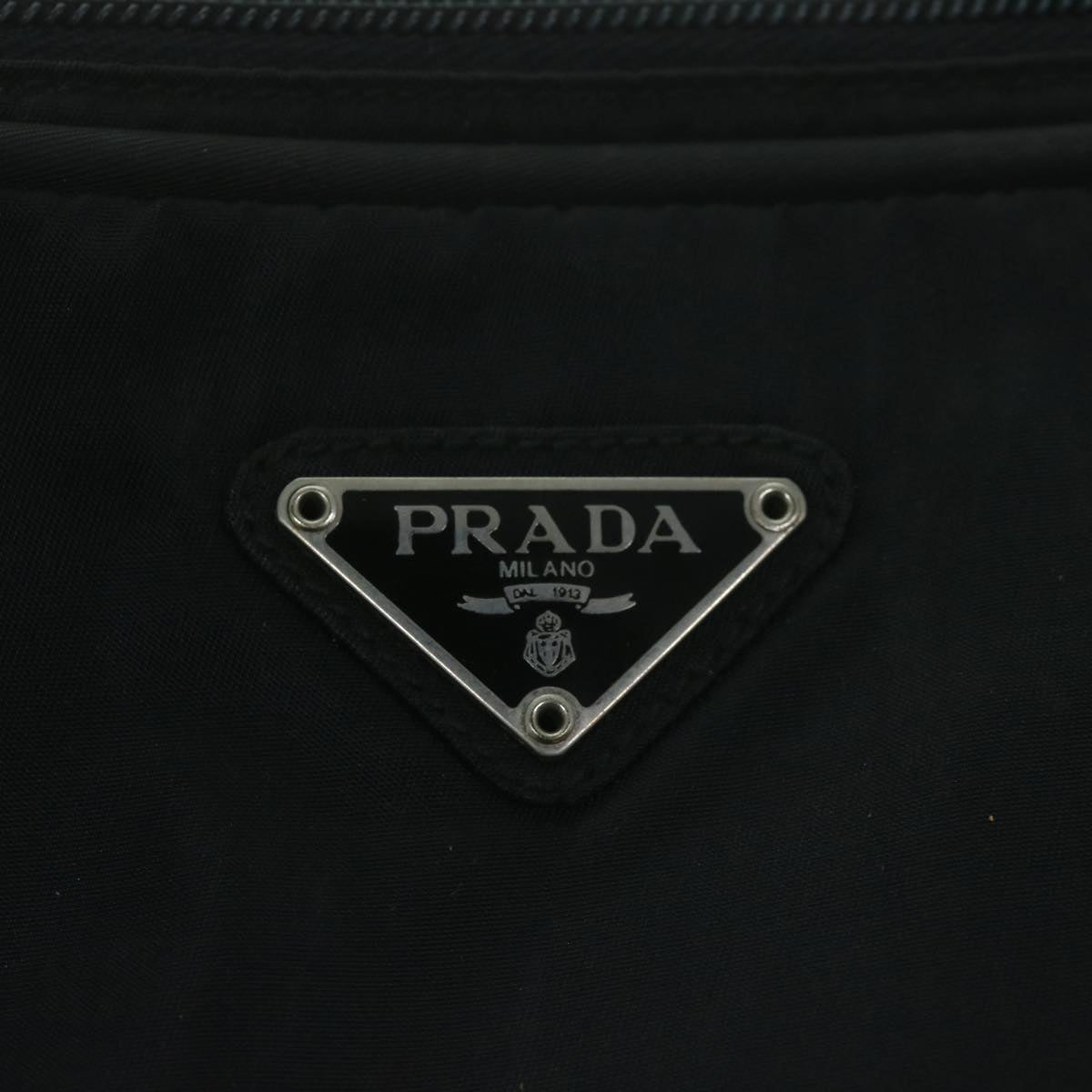 PRADA Hand Bag Nylon Black Auth 65890