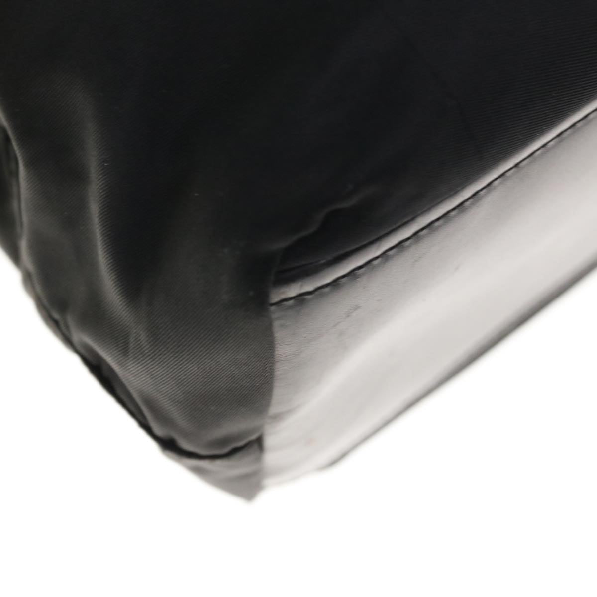 PRADA Hand Bag Nylon Black Auth 65906