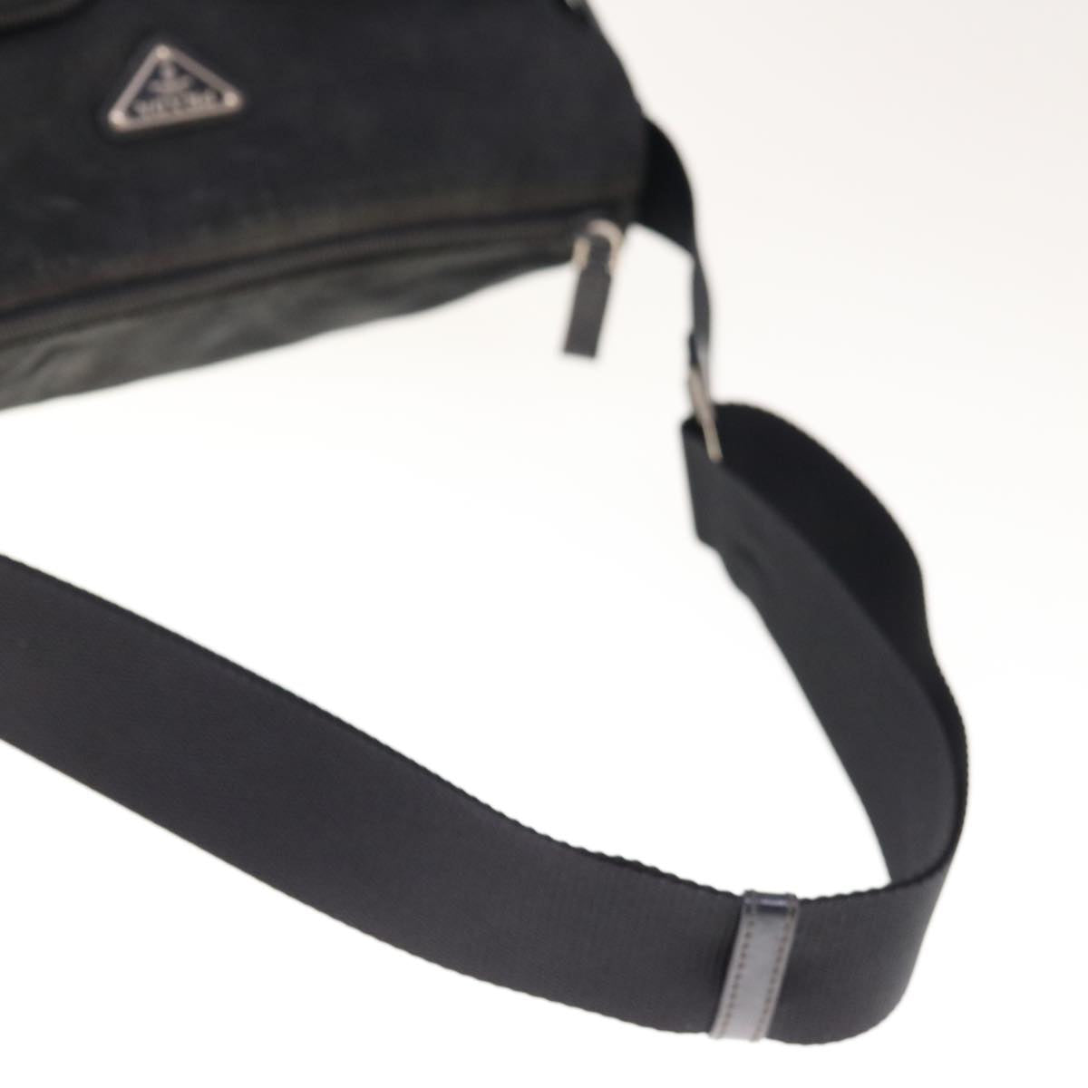 PRADA Shoulder Bag Nylon Black Auth 65909