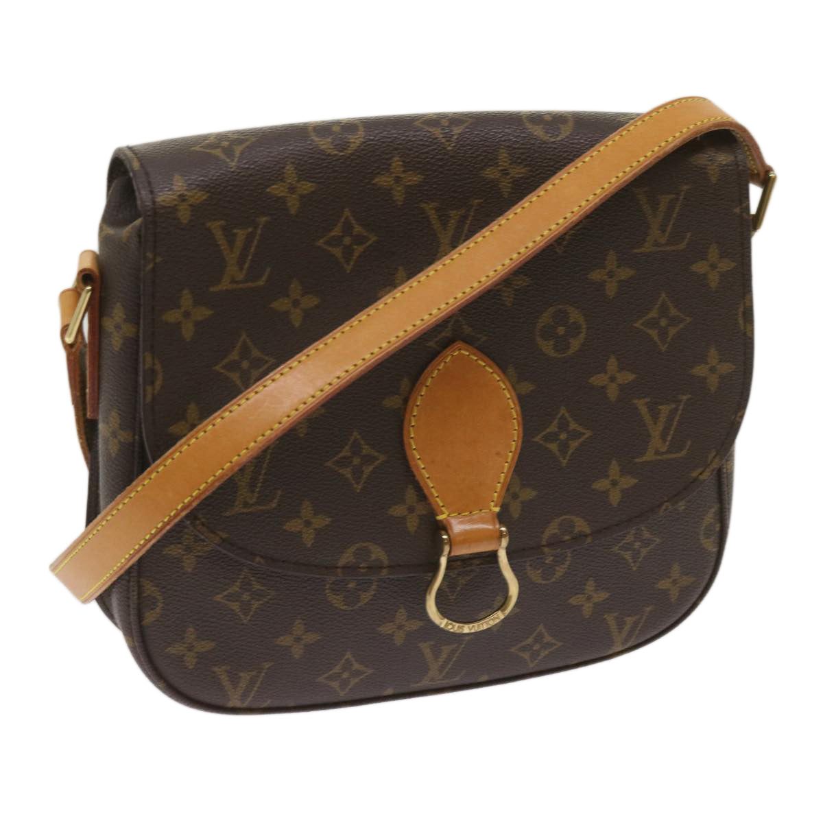 LOUIS VUITTON Monogram Saint Cloud GM Shoulder Bag M51242 LV Auth 65914