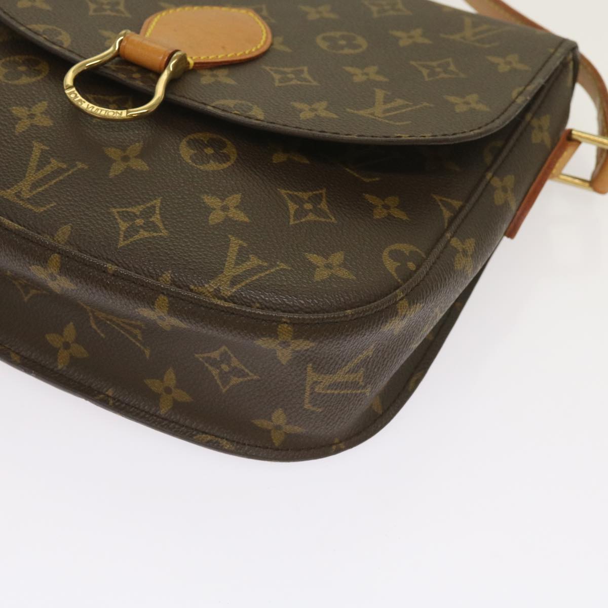 LOUIS VUITTON Monogram Saint Cloud GM Shoulder Bag M51242 LV Auth 65914