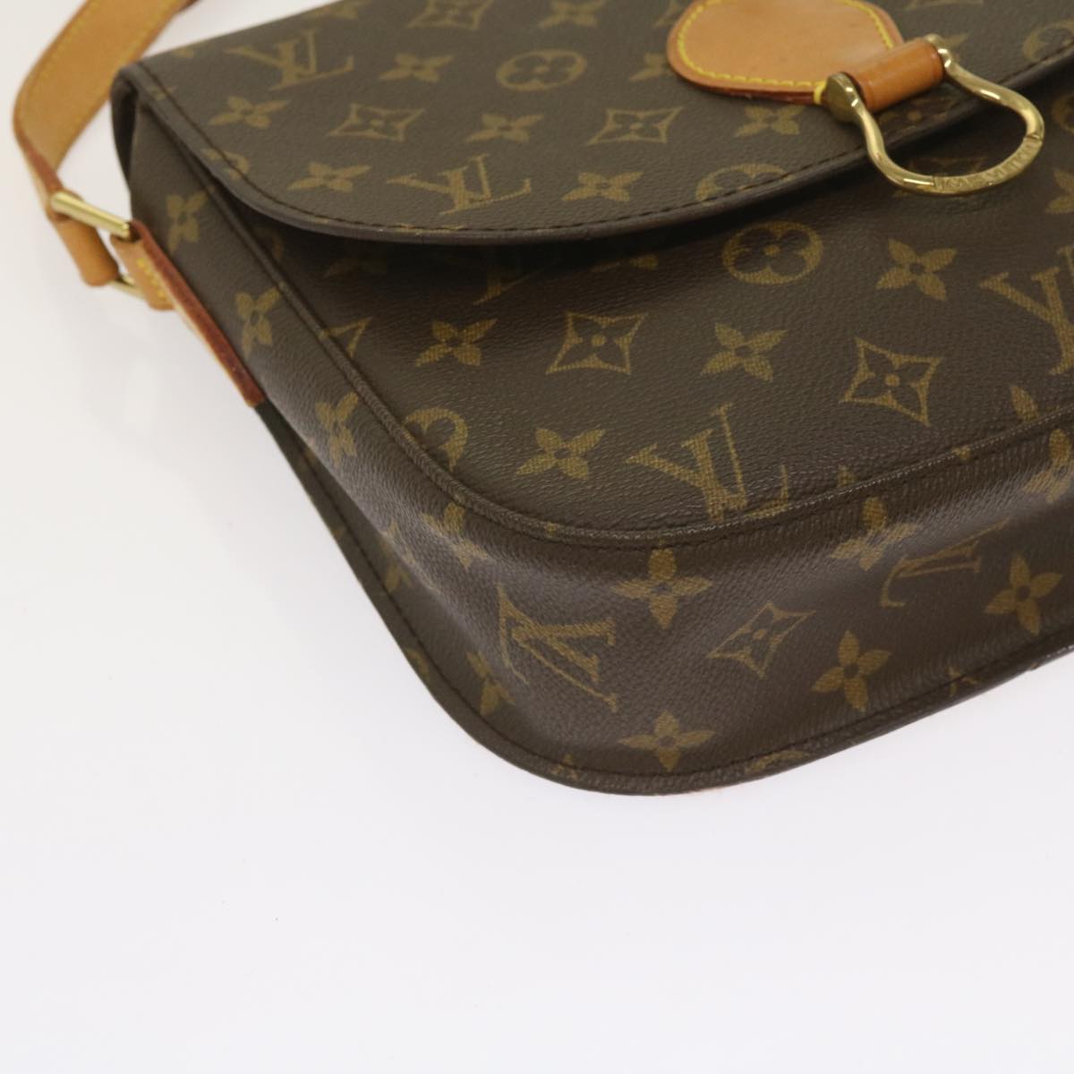 LOUIS VUITTON Monogram Saint Cloud GM Shoulder Bag M51242 LV Auth 65914