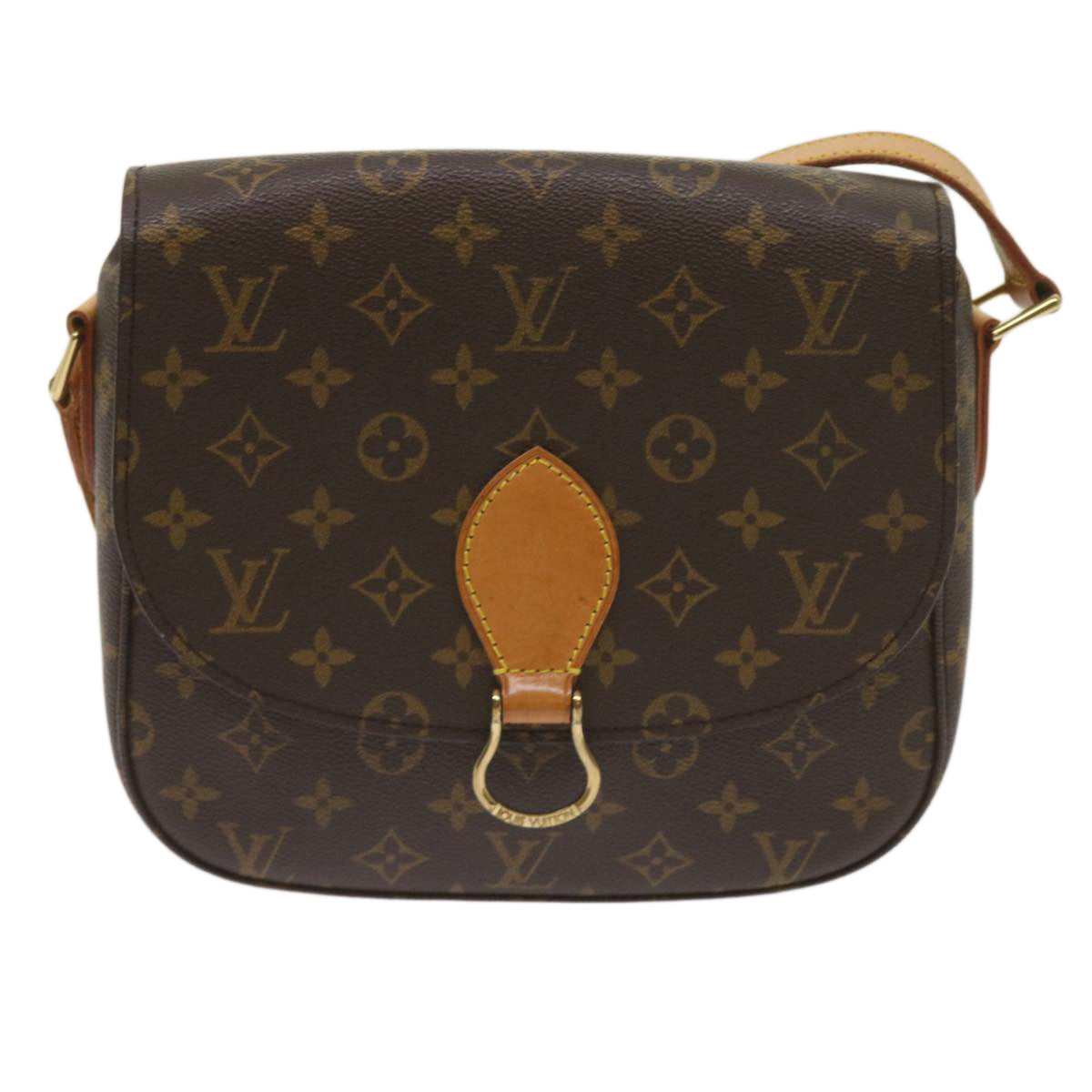 LOUIS VUITTON Monogram Saint Cloud GM Shoulder Bag M51242 LV Auth 65914