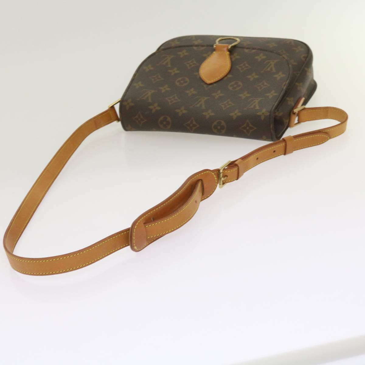 LOUIS VUITTON Monogram Saint Cloud GM Shoulder Bag M51242 LV Auth 65914