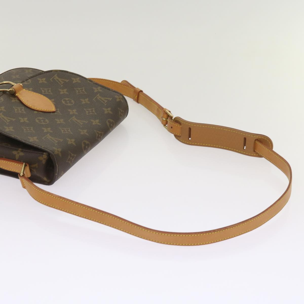 LOUIS VUITTON Monogram Saint Cloud GM Shoulder Bag M51242 LV Auth 65914