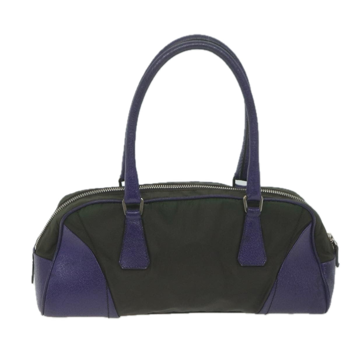 PRADA Hand Bag Nylon Purple Auth 65920 - 0