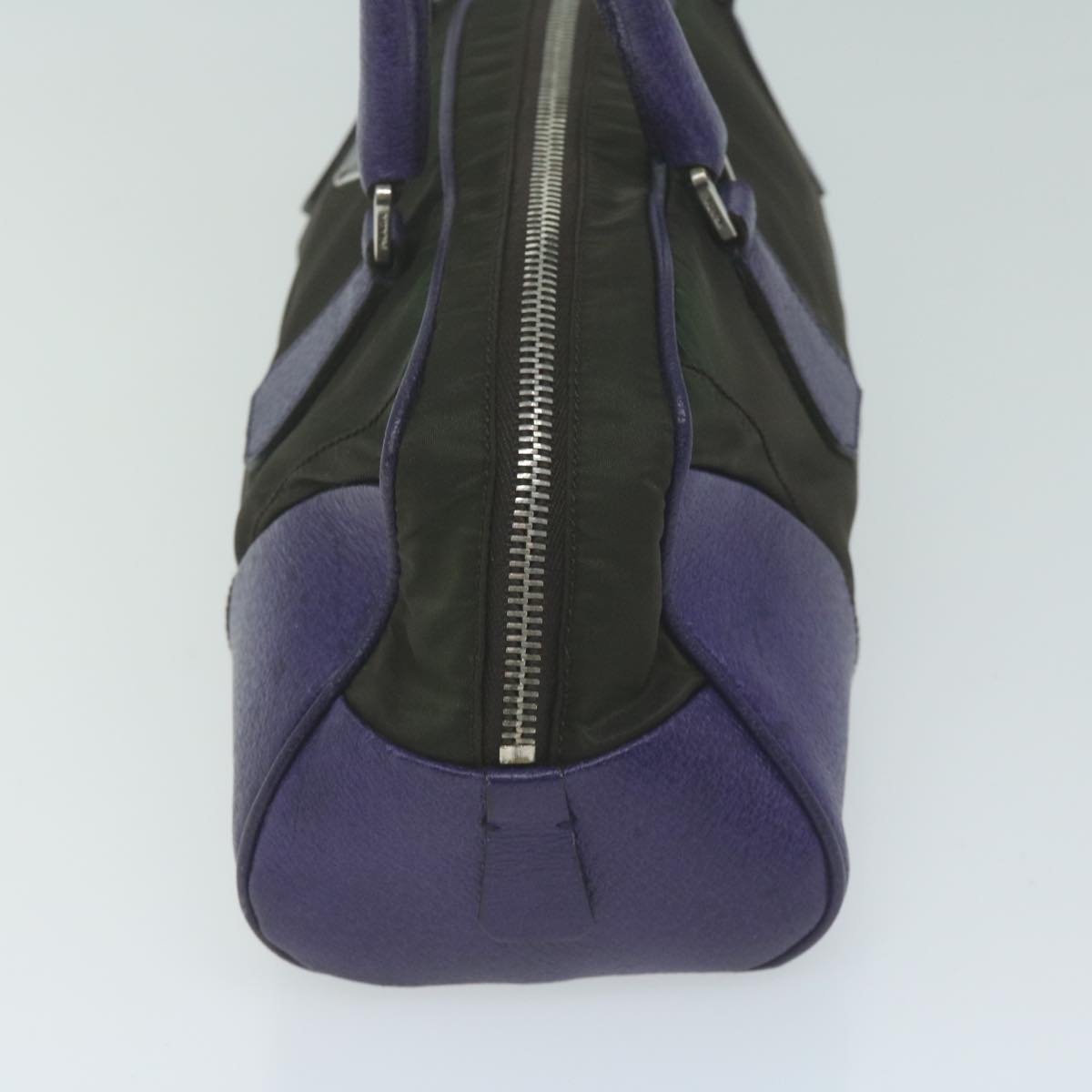 PRADA Hand Bag Nylon Purple Auth 65920