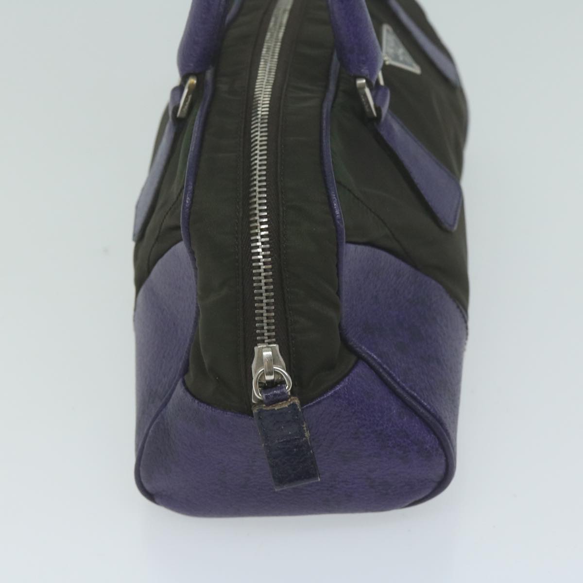 PRADA Hand Bag Nylon Purple Auth 65920