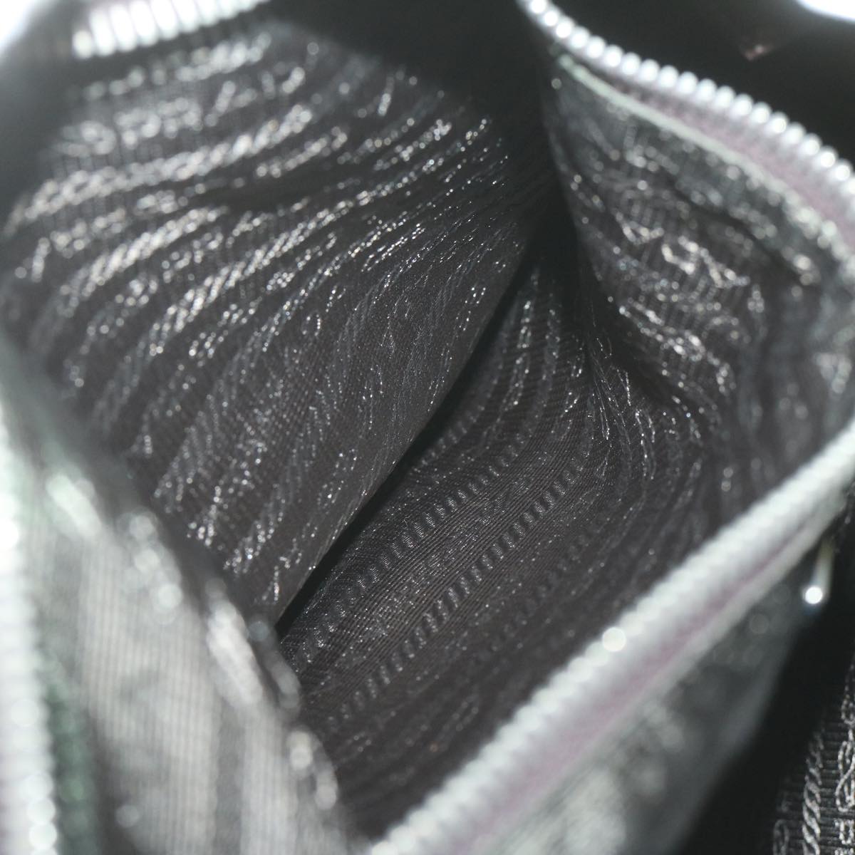 PRADA Shoulder Bag Nylon Khaki Auth 65932