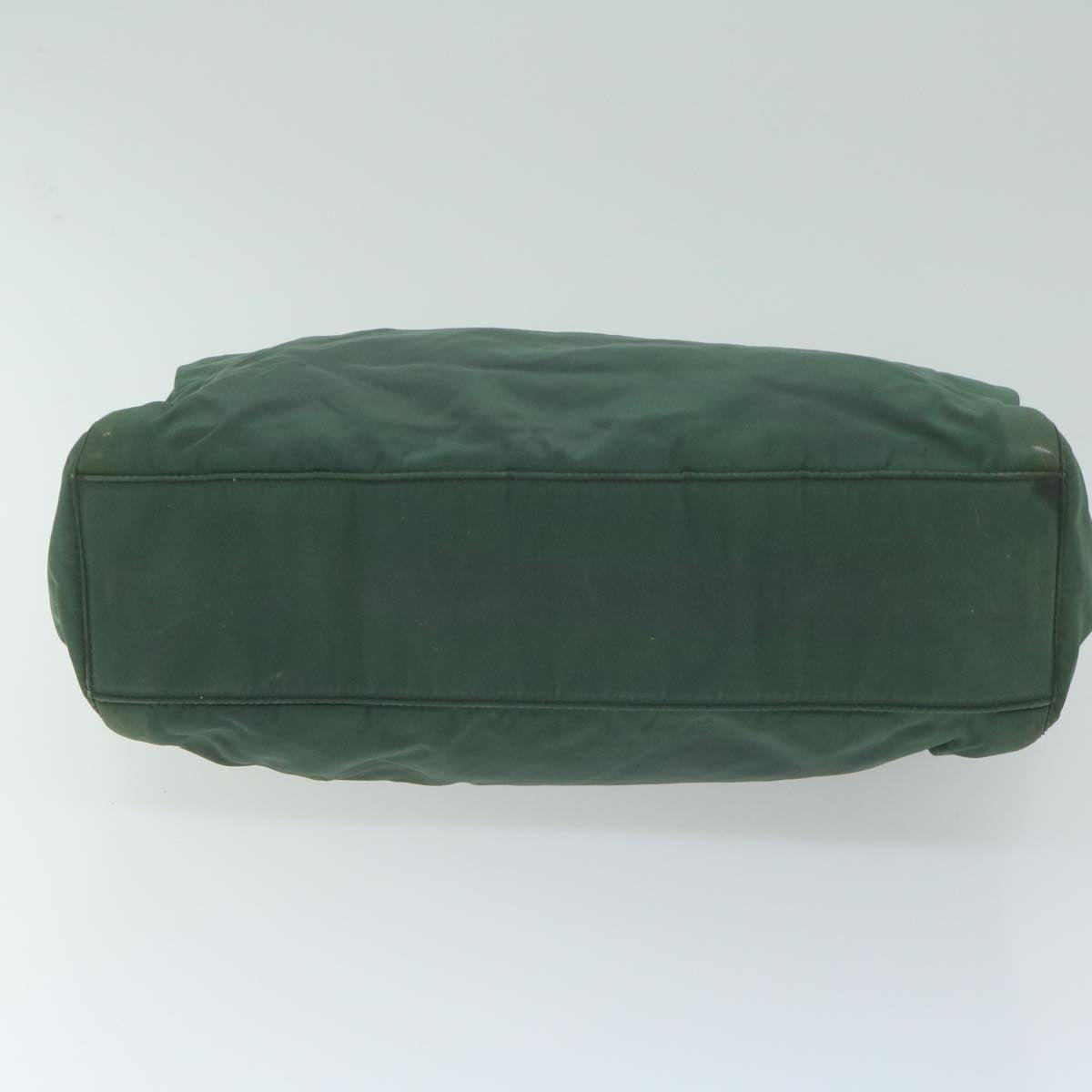 PRADA Hand Bag Nylon Green Auth 65933