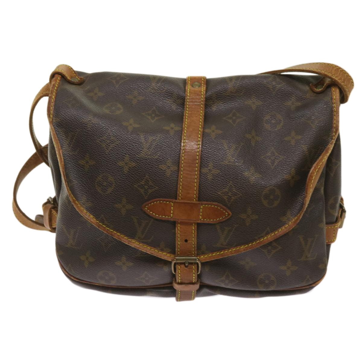 LOUIS VUITTON Monogram Saumur 30 Shoulder Bag M42256 LV Auth 65937 - 0