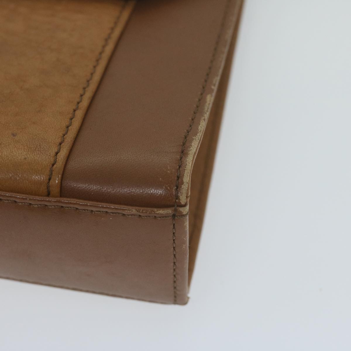Burberrys Shoulder Bag Leather Brown Auth 65946