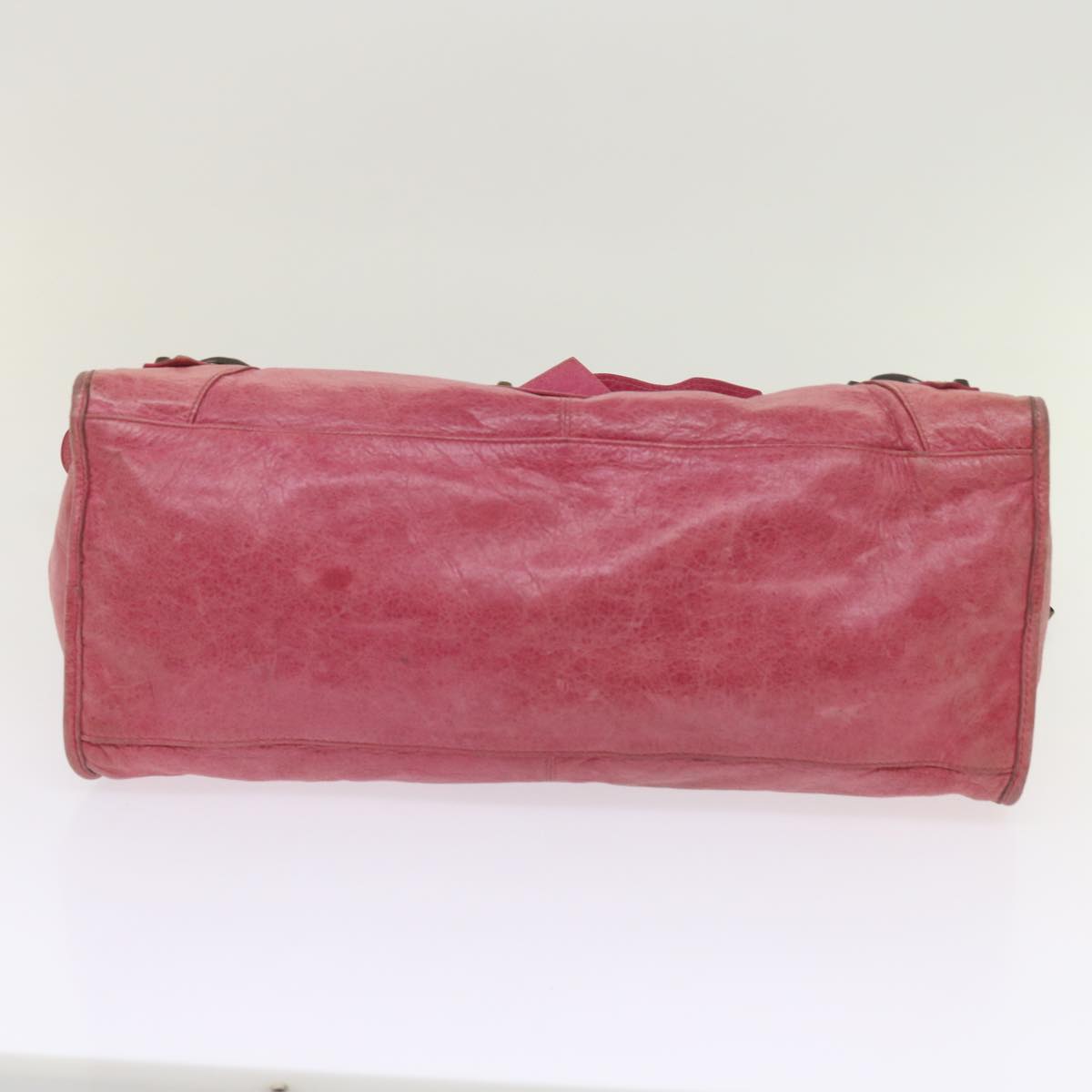 BALENCIAGA The Part Time Hand Bag Leather 2way Pink 168028 Auth 65949