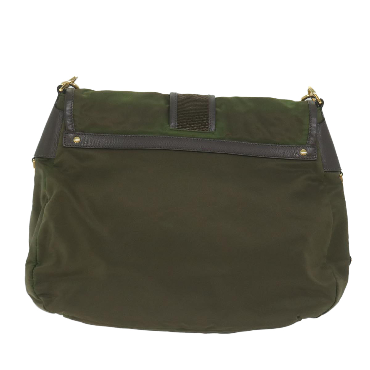 PRADA Shoulder Bag Nylon Khaki Auth 65951 - 0
