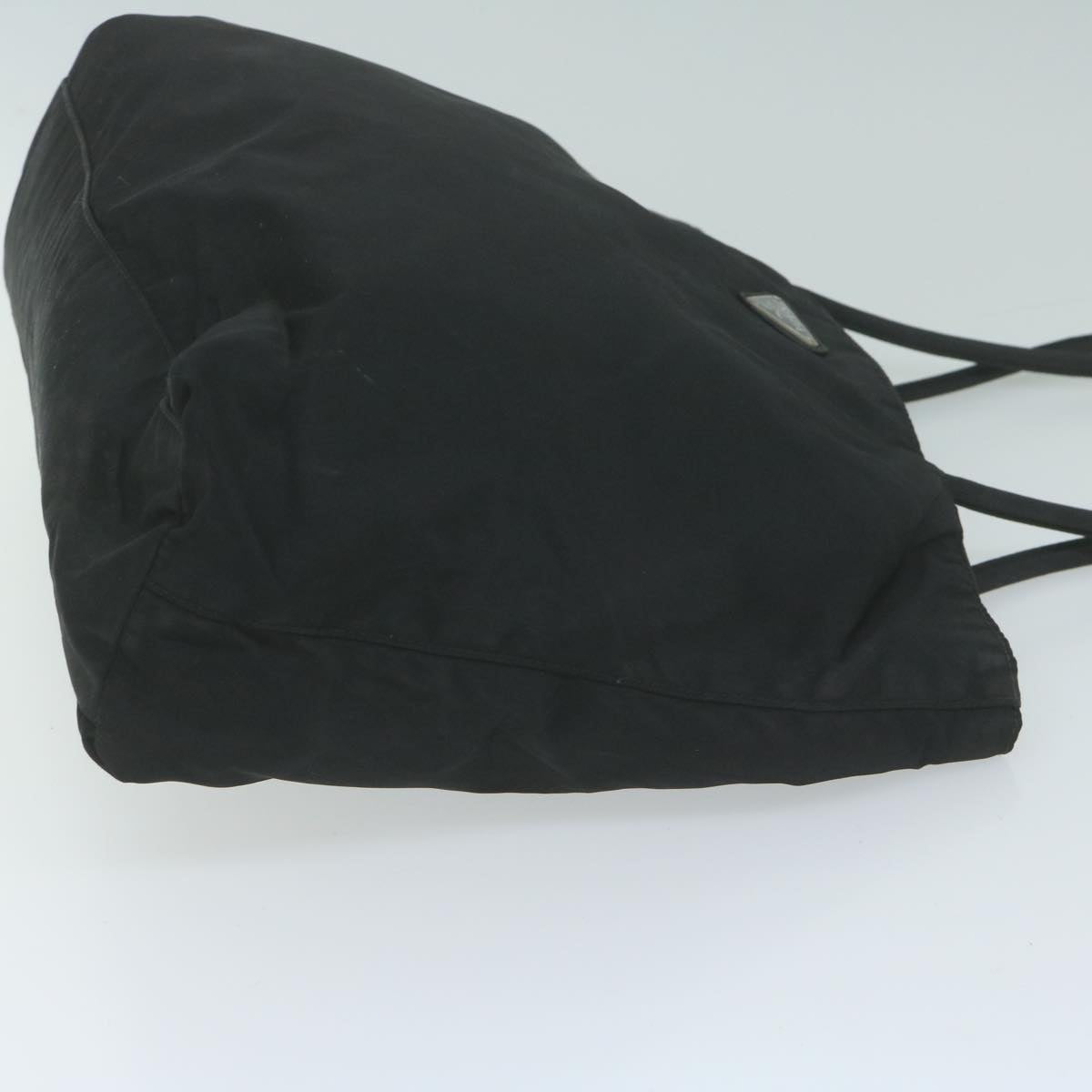 PRADA Tote Bag Nylon Black Auth 65965